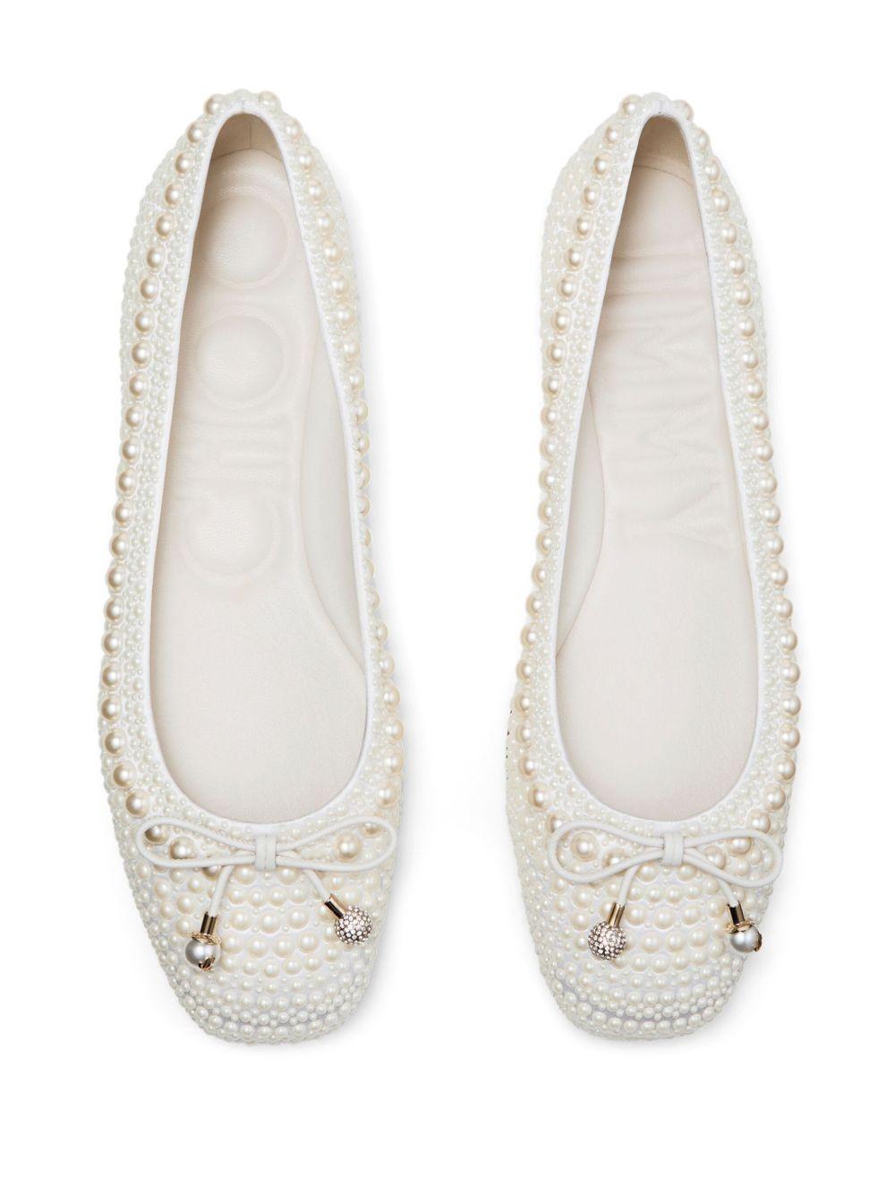 Elme pearl-embellished ballerina shoes Product Image