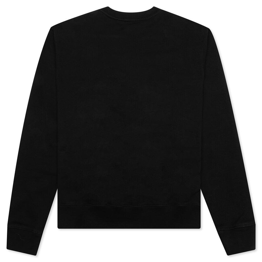 Chunky Logo Slim Crewneck - Black/White Male Product Image