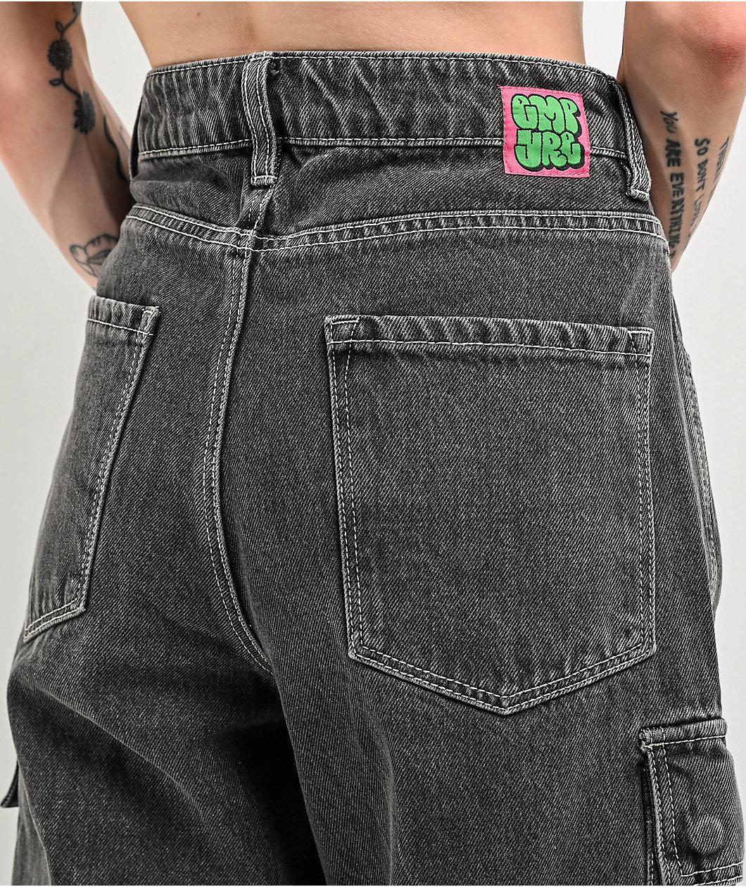 Empyre Tori Charcoal Zip Off Cargo Skate Jeans Product Image