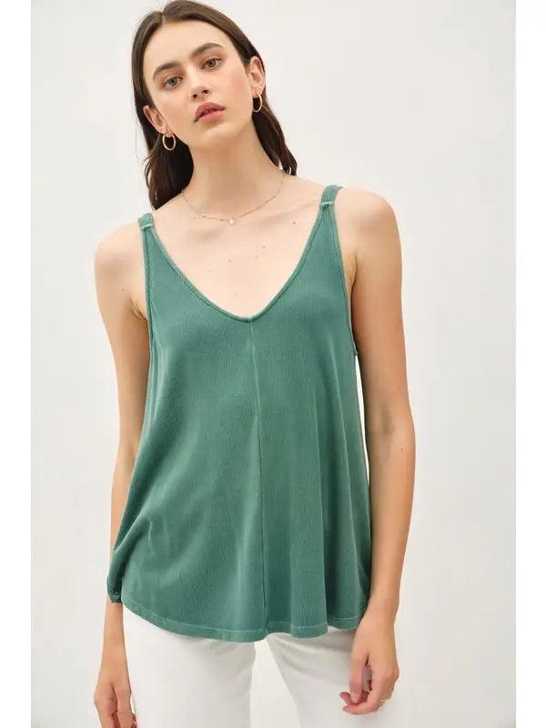 Flowy V-Neck Tank Product Image