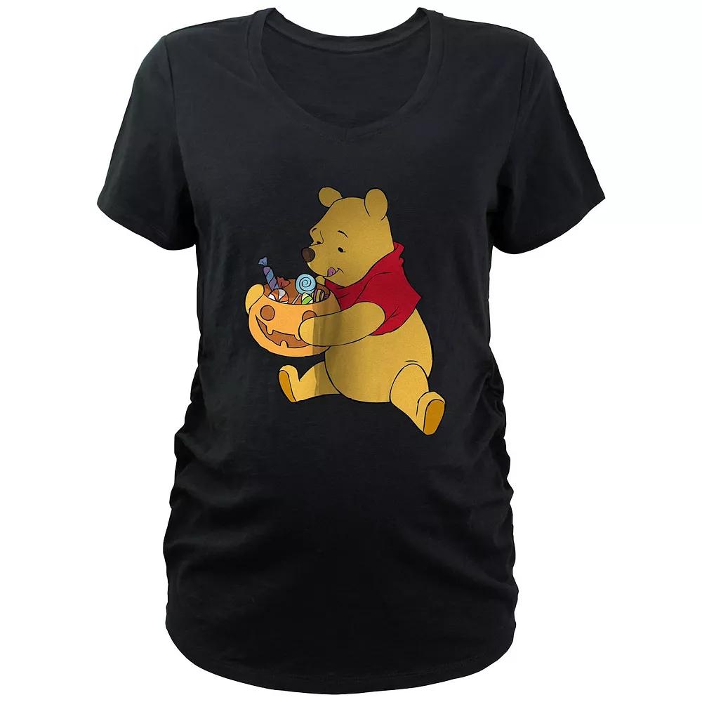 Disney's Winnie The Pooh Candy Eater Maternity Graphic Tee, Women's,  Product Image