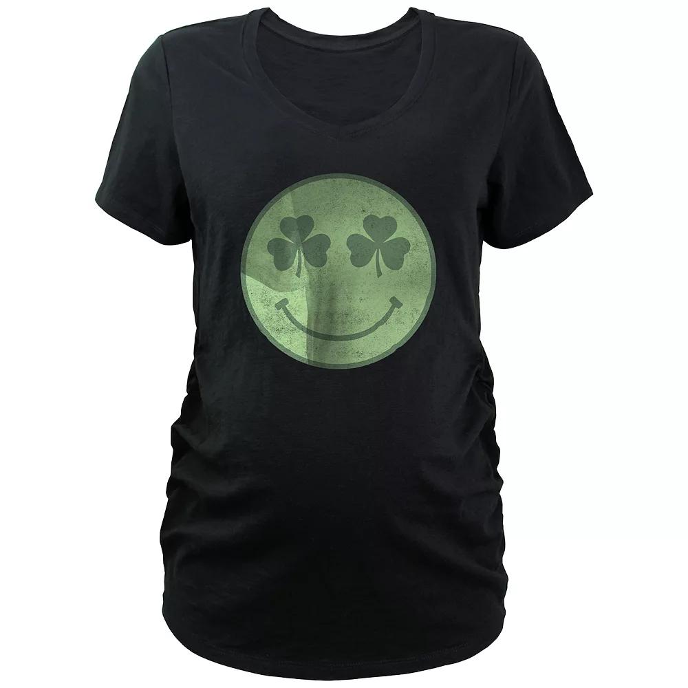 Maternity Lucky Face Graphic Tee, Women's,  Product Image