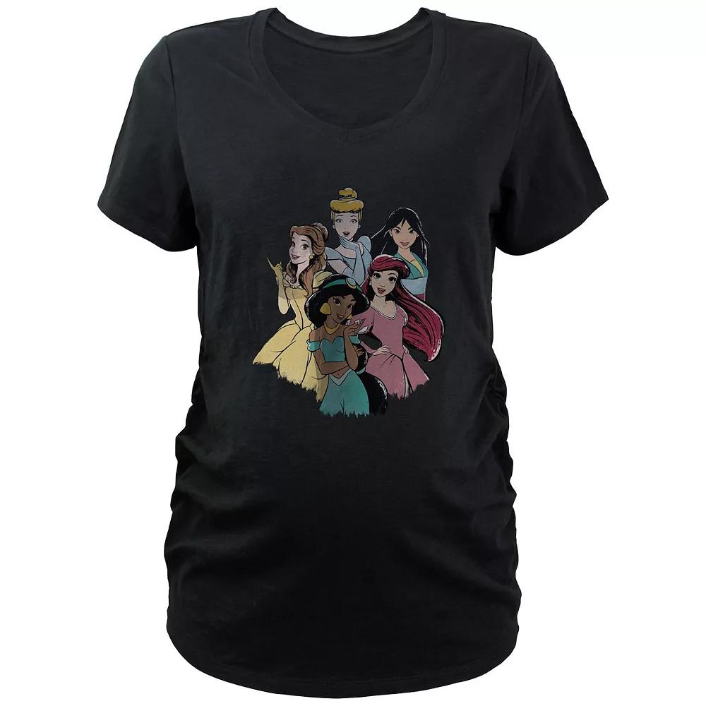 Disney's Princesses Royal Group Maternity Graphic Tee, Women's,  Product Image