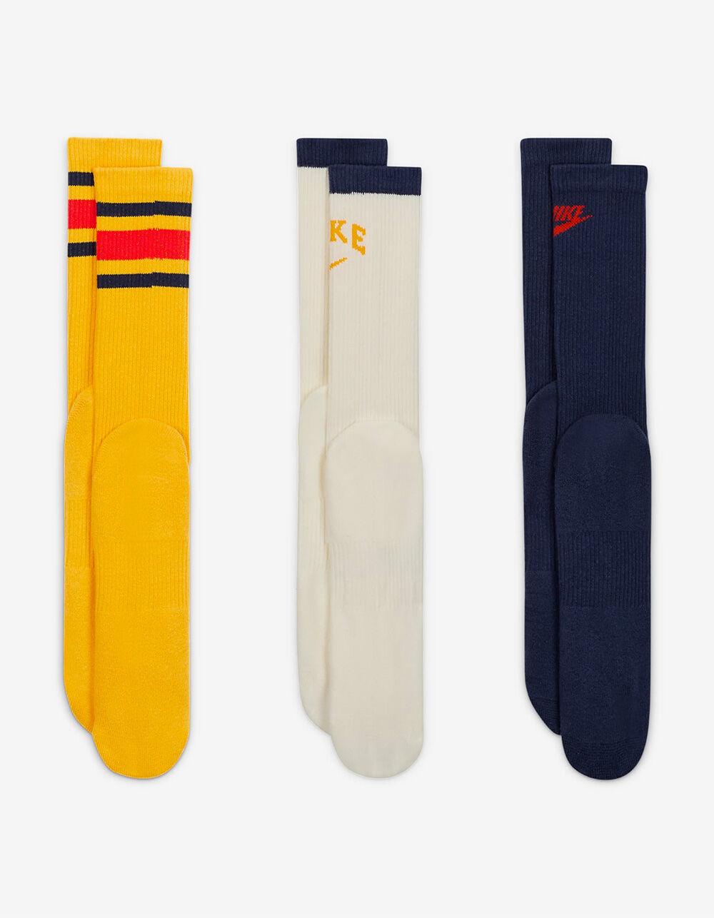 NIKE Everyday Plus Cushioned 3 Pack Crew Socks - BLUE COMBO Product Image