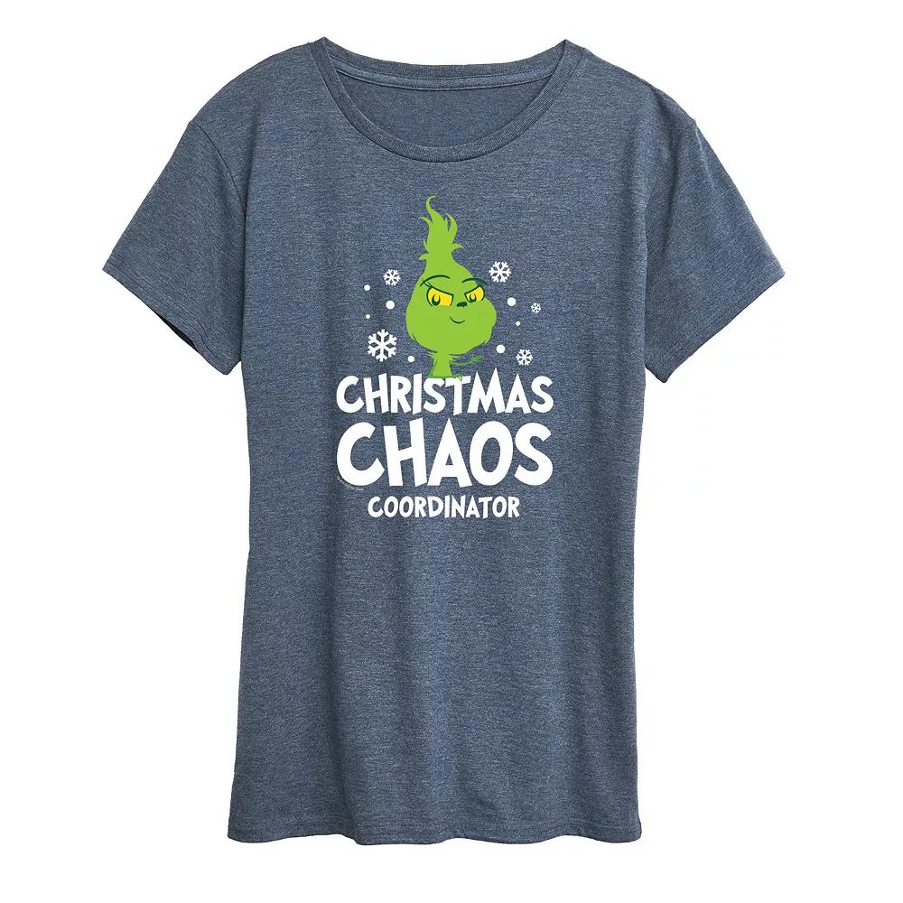 Women's Dr. Seuss Little Grinch Chaos Coordinator Graphic Tee, Girl's,  Product Image