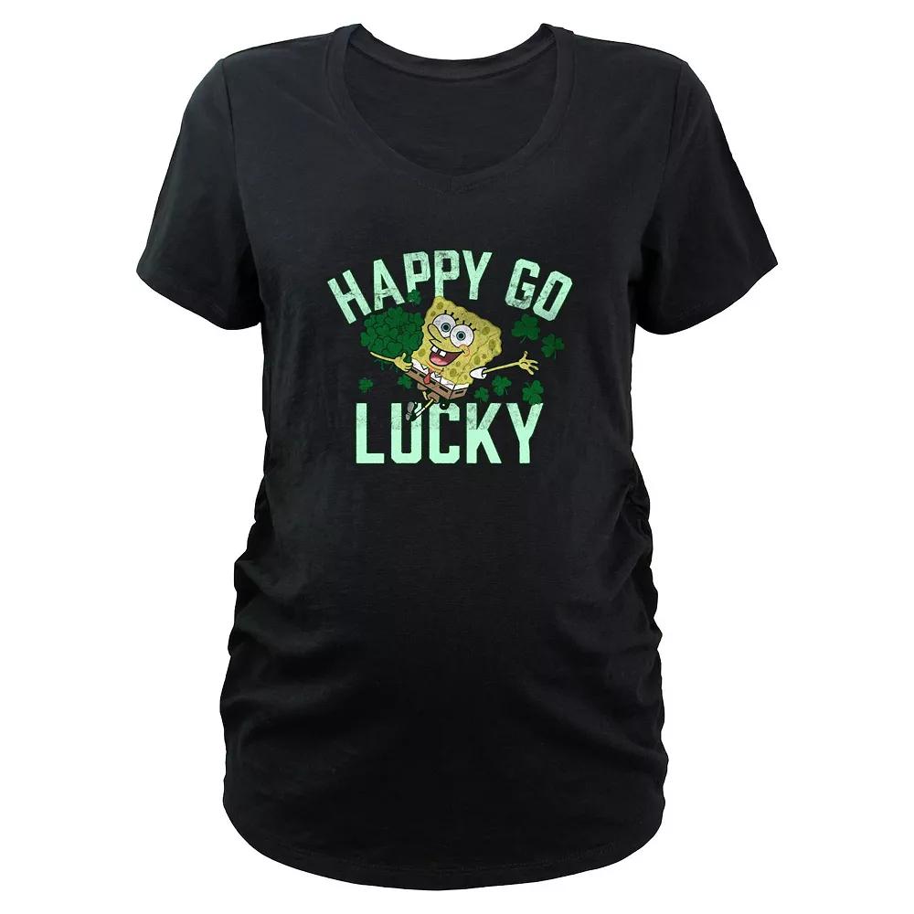 Maternity Nickelodeon SpongeBob SquarePants Happy Go Lucky Graphic Tee, Women's,  Product Image