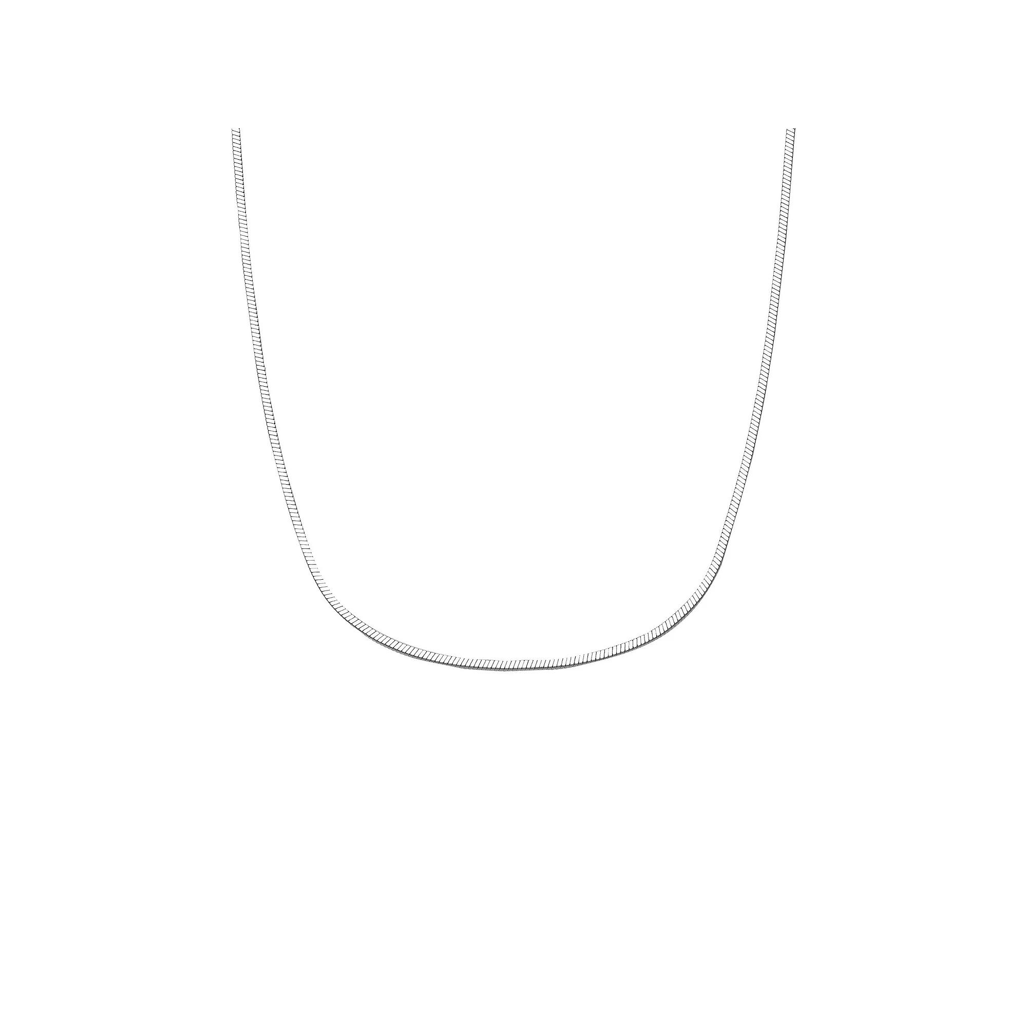 PRIMROSE Silver Tone Square Snake Chain Necklace, Women's, Size: 20" Product Image