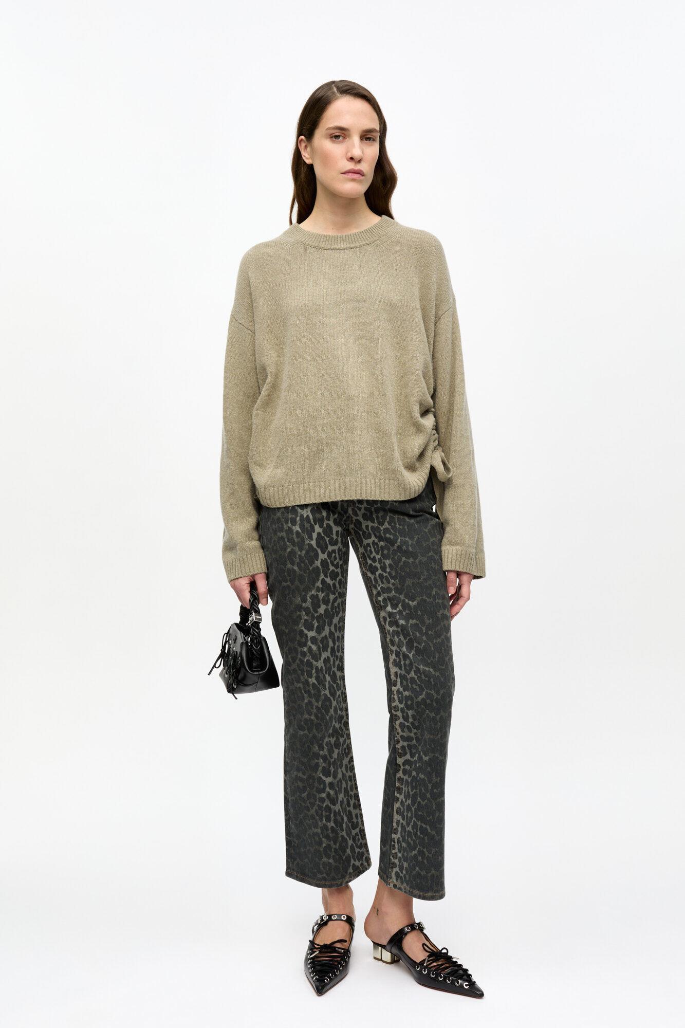 Brown Future Wool Mix Oversized Sweater Product Image