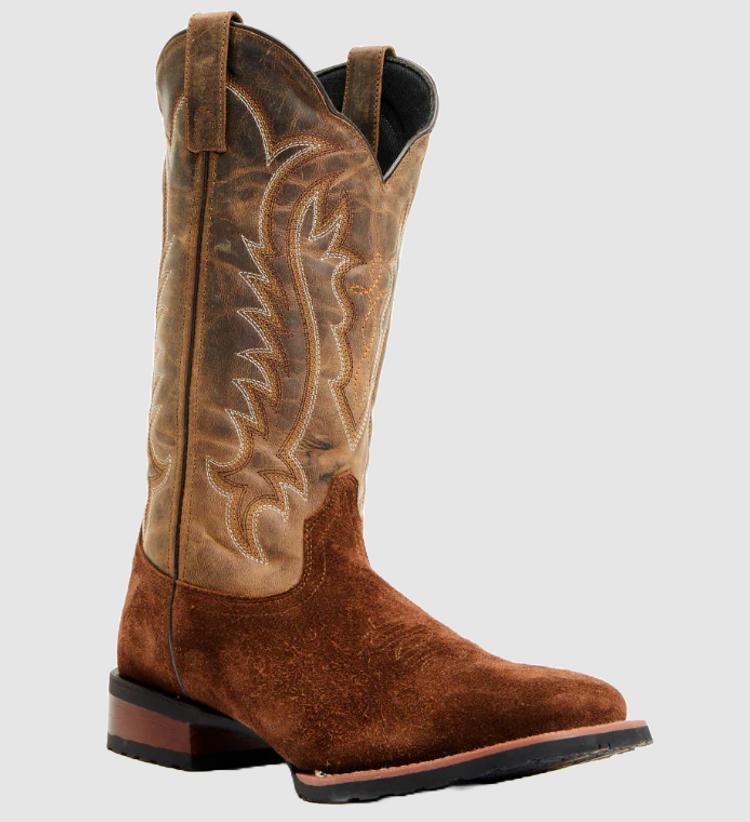 SALE Dan Post Laredo® Men's Rust Roughout Square Toe Boots Product Image