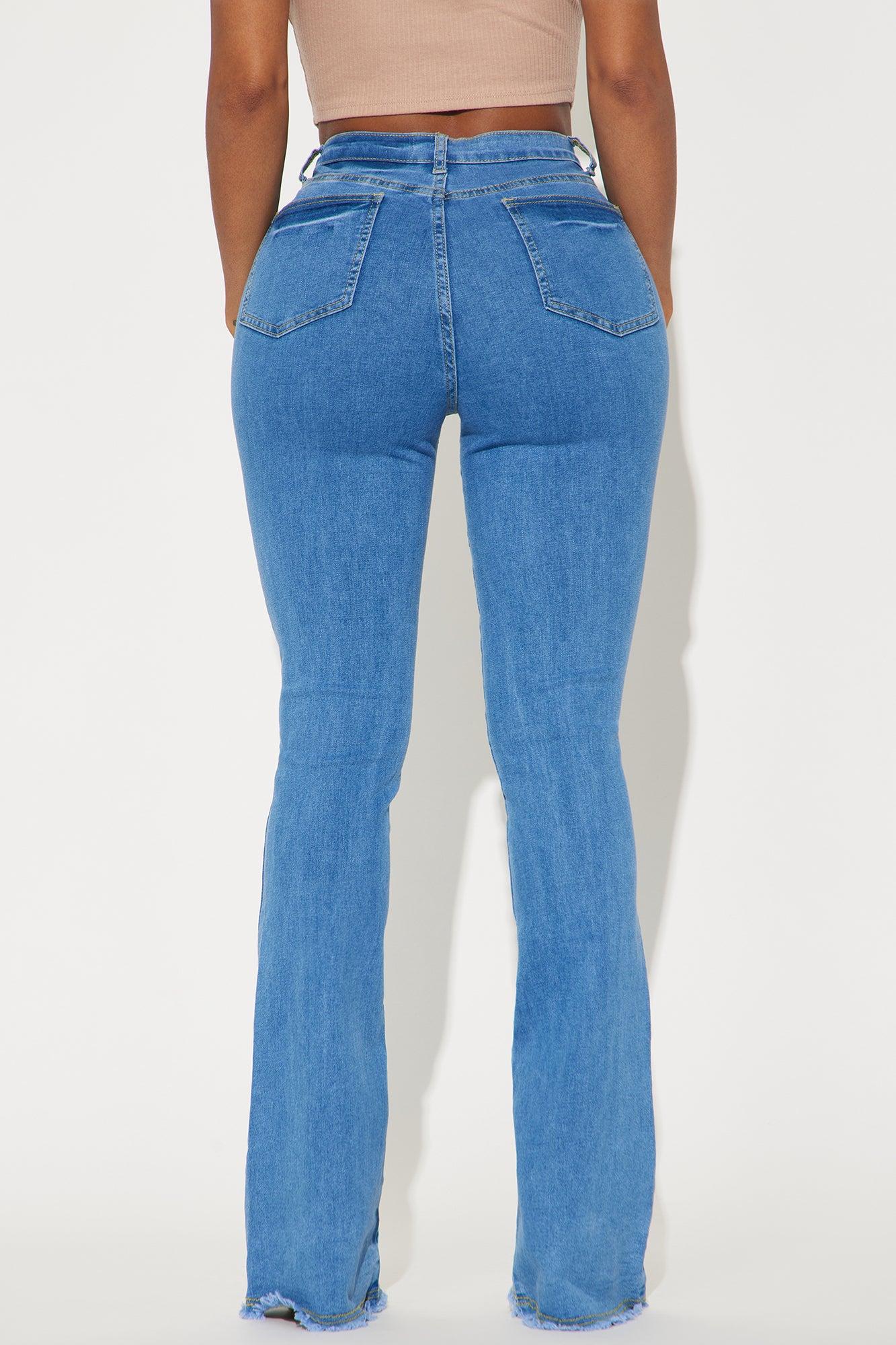 Kaylor High Stretch Flare Jeans - Medium Wash Product Image