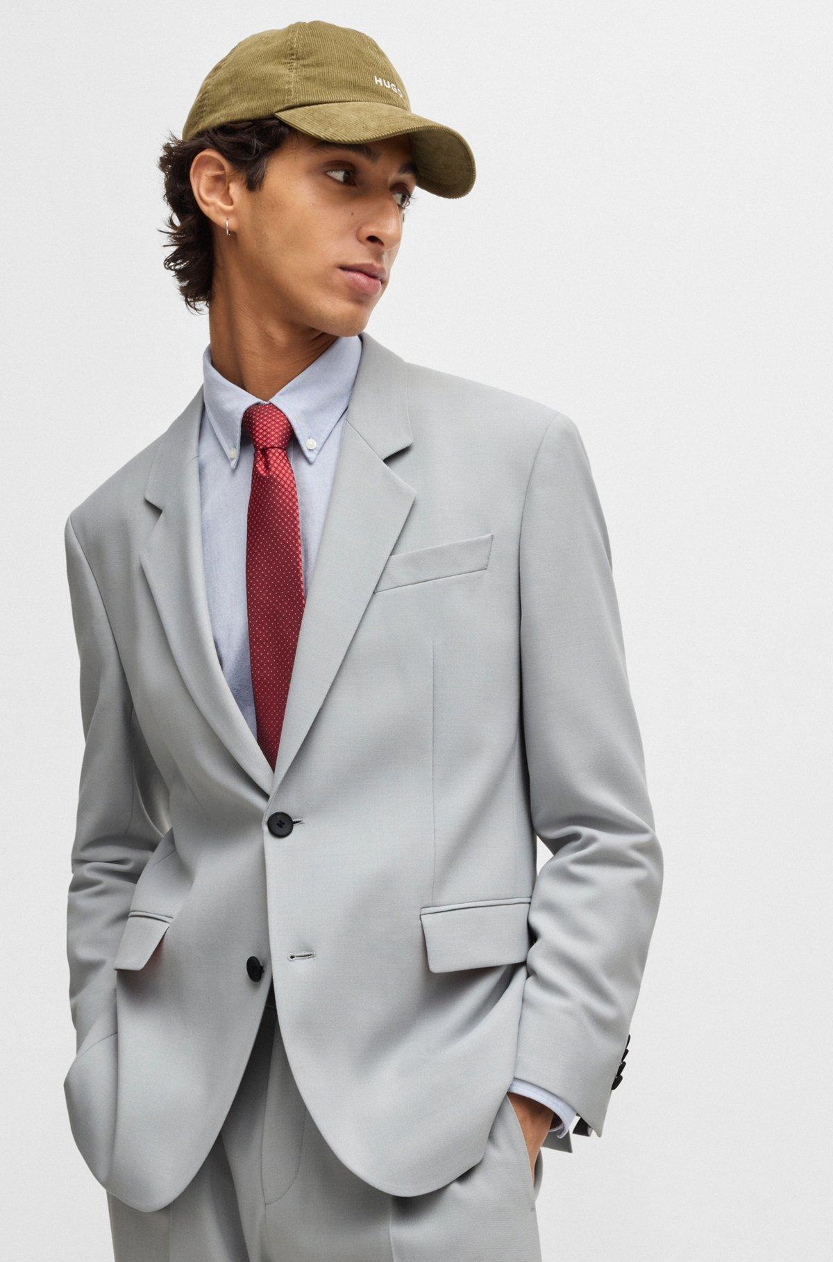 Modern-fit jacket in stretch twill with full lining Product Image