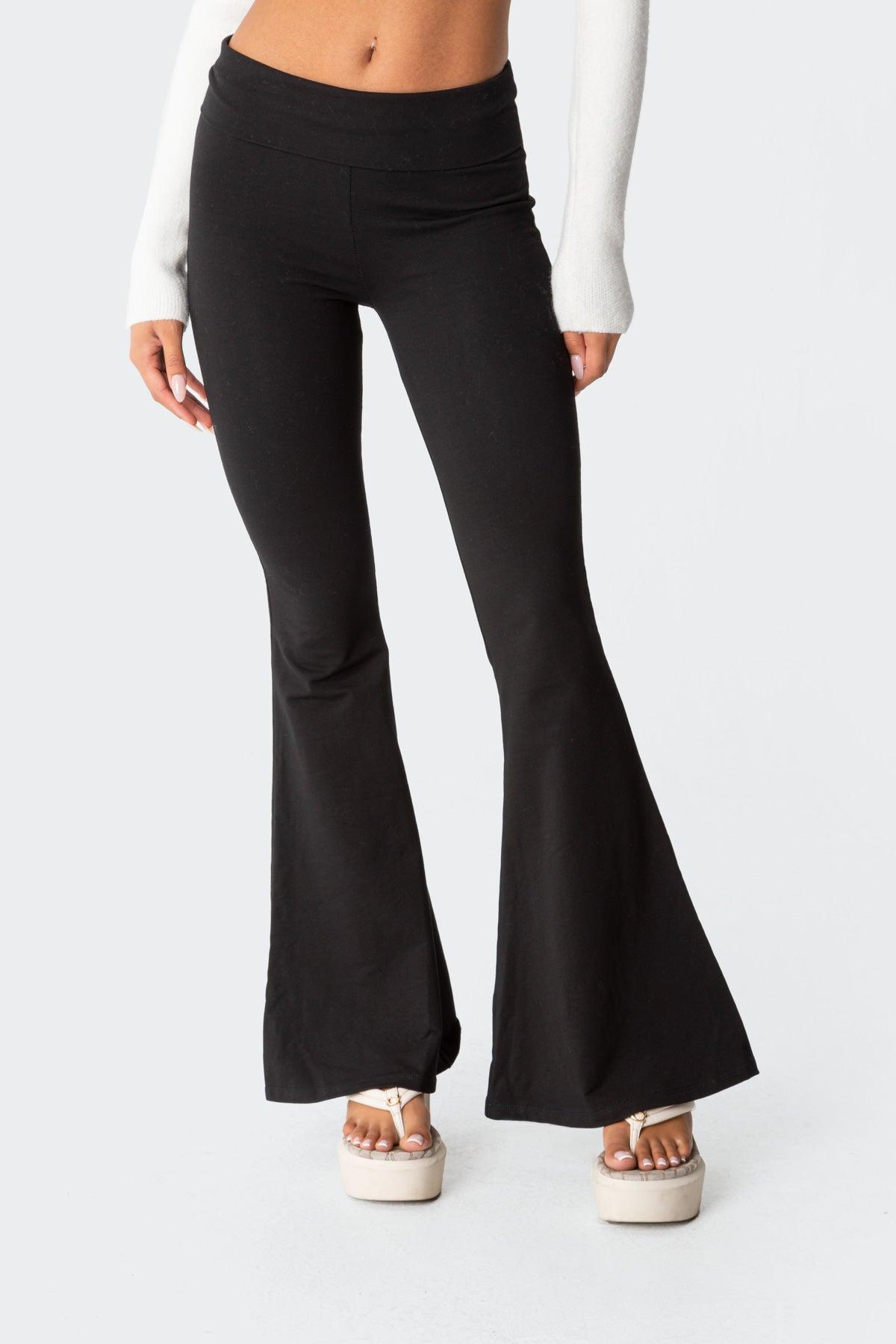 Naomi Fold Over Flared Leggings Product Image