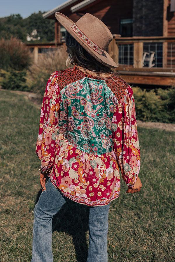 Amber Abundance Floral Top Product Image