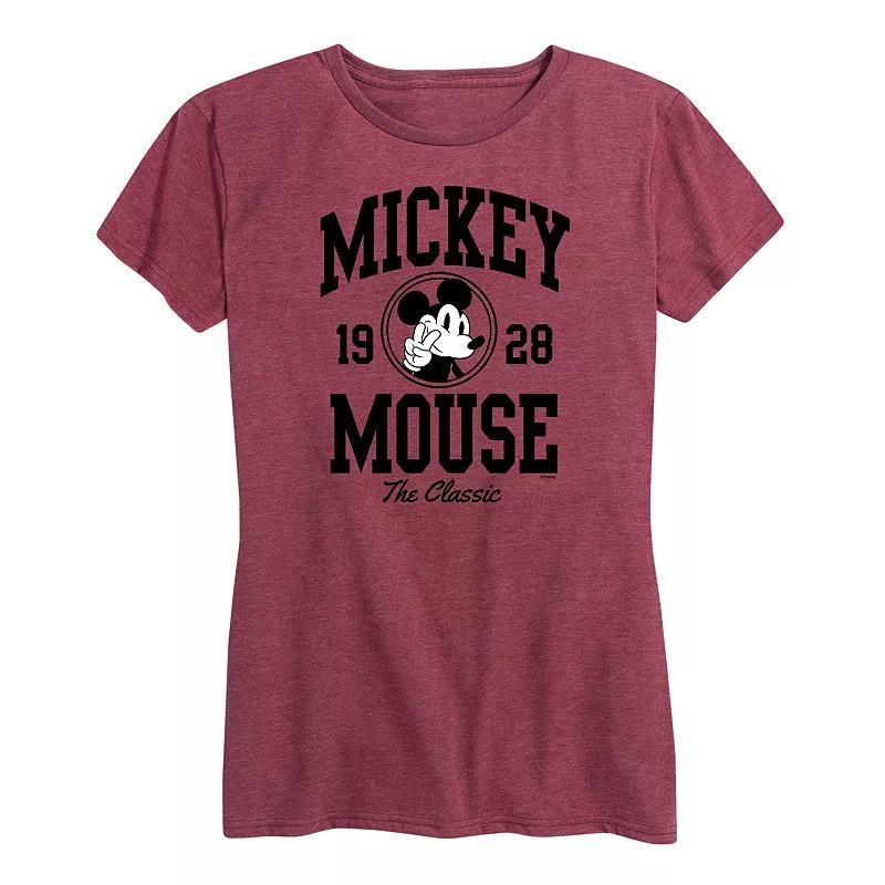 Disney's Mickey Mouse Women's Collegiate Graphic Tee,  Product Image
