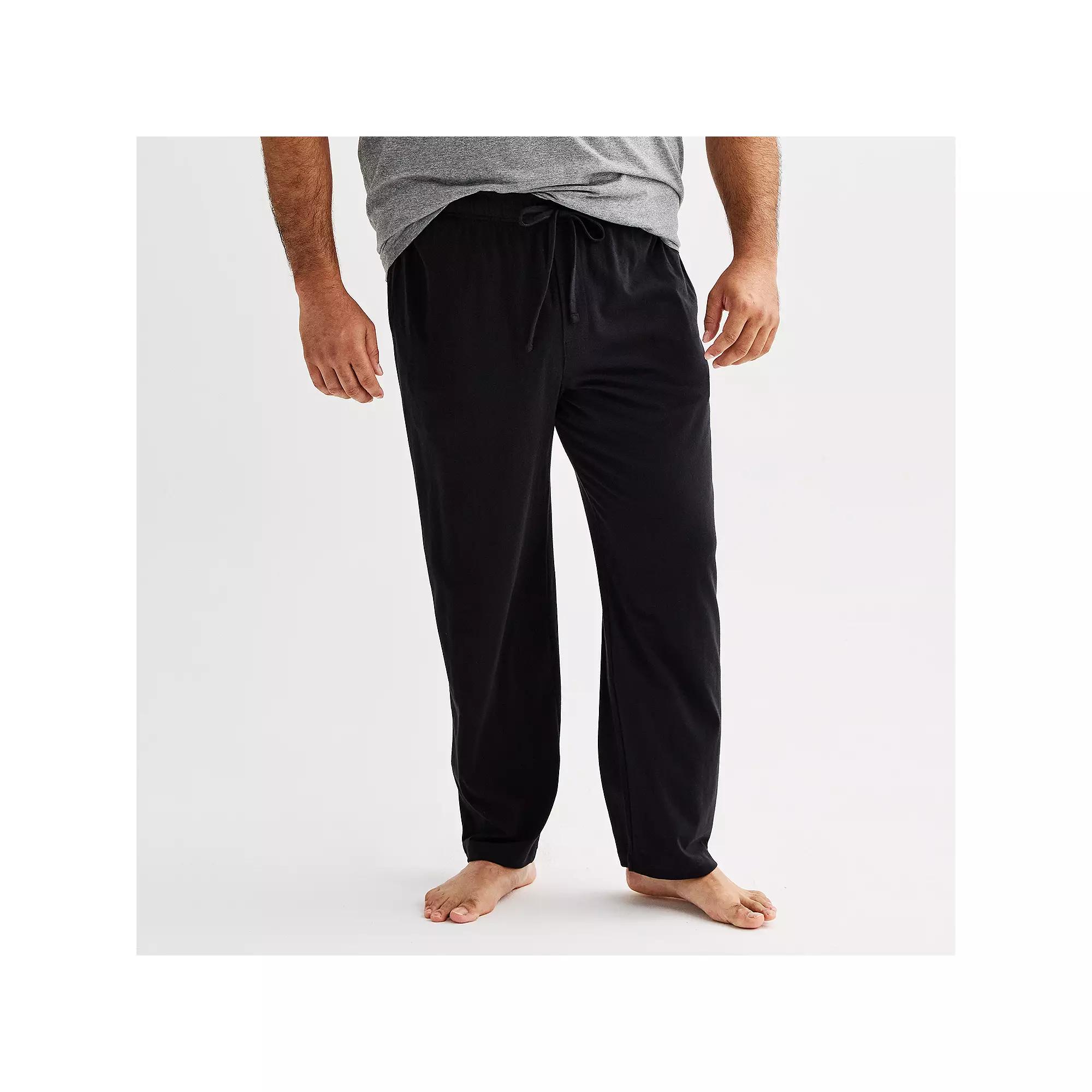 Big & Tall Sonoma Goods For Life® Essential Knit Pajama Pants, Men's, Size: 4XB, Black Luxe Product Image