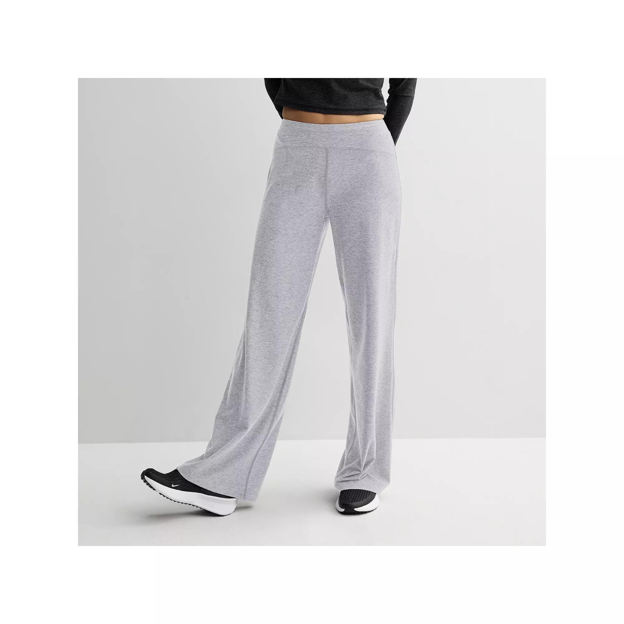 Women's FLX Brushed Performance Wide Leg Pants, Size: Medium Long, Litho Purple Product Image