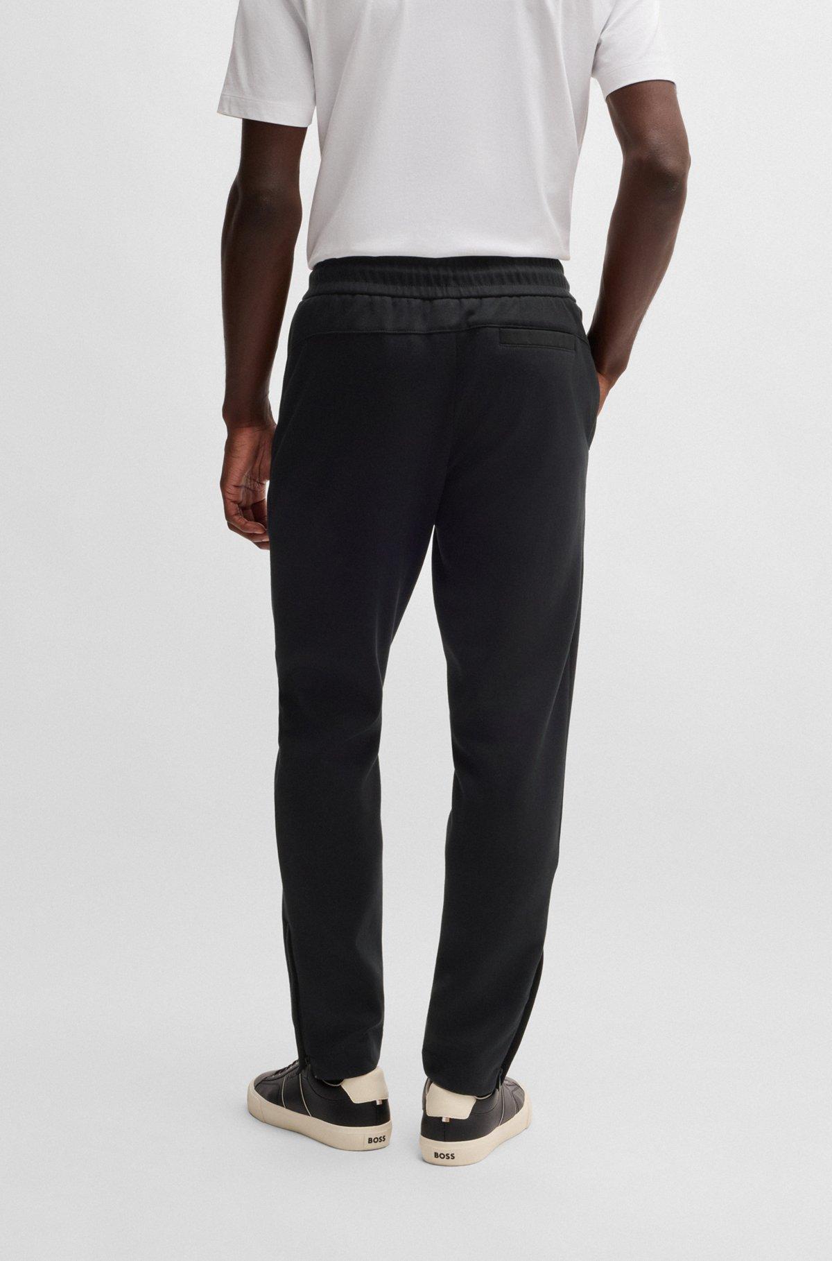 Regular-fit tracksuit bottoms in mercerized cotton Product Image