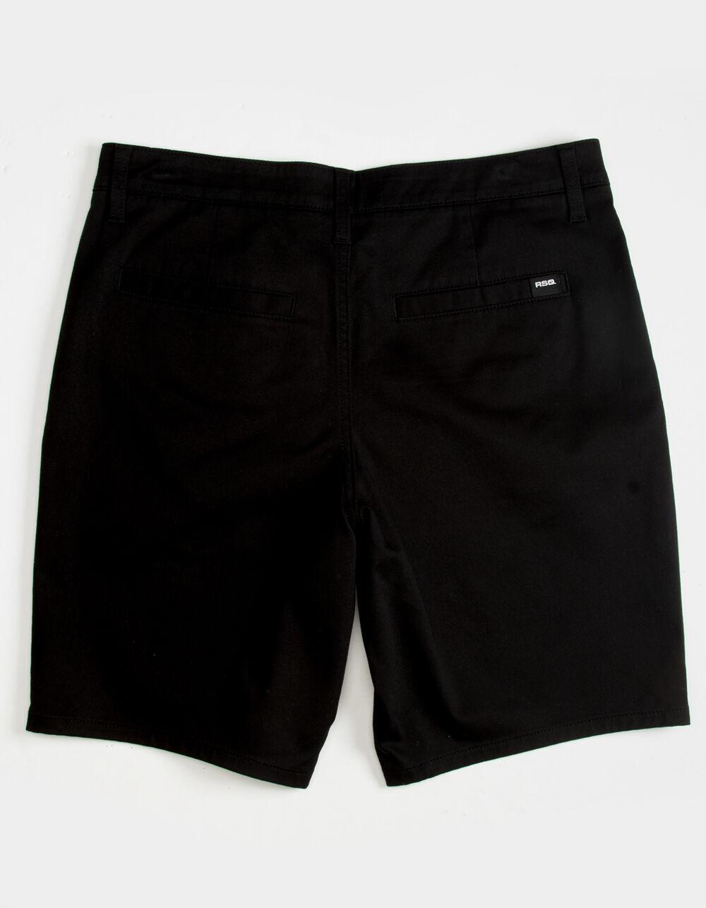 RSQ Mens Mid Length  9" Chino Shorts - BLACK Product Image