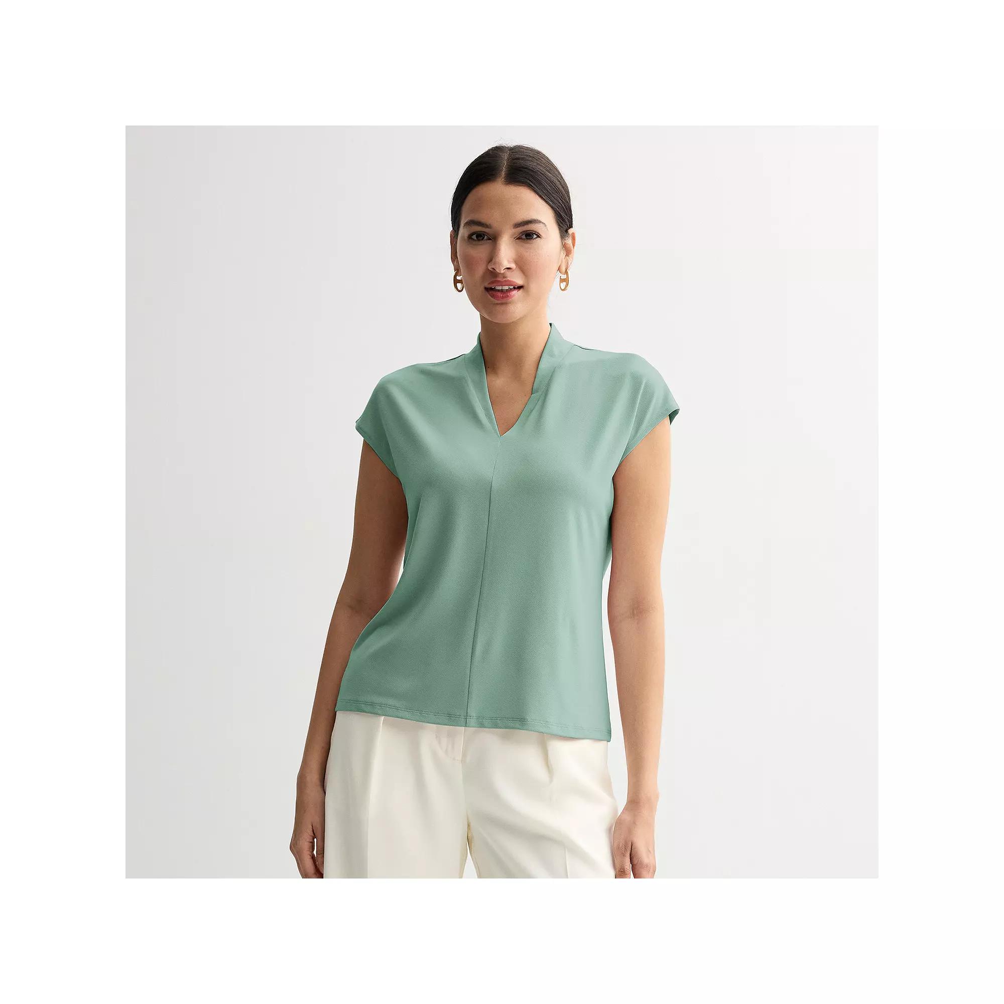 Women's Nine West Dolman V-Neck Knit Top, Size: Small, Hanover Blue Product Image