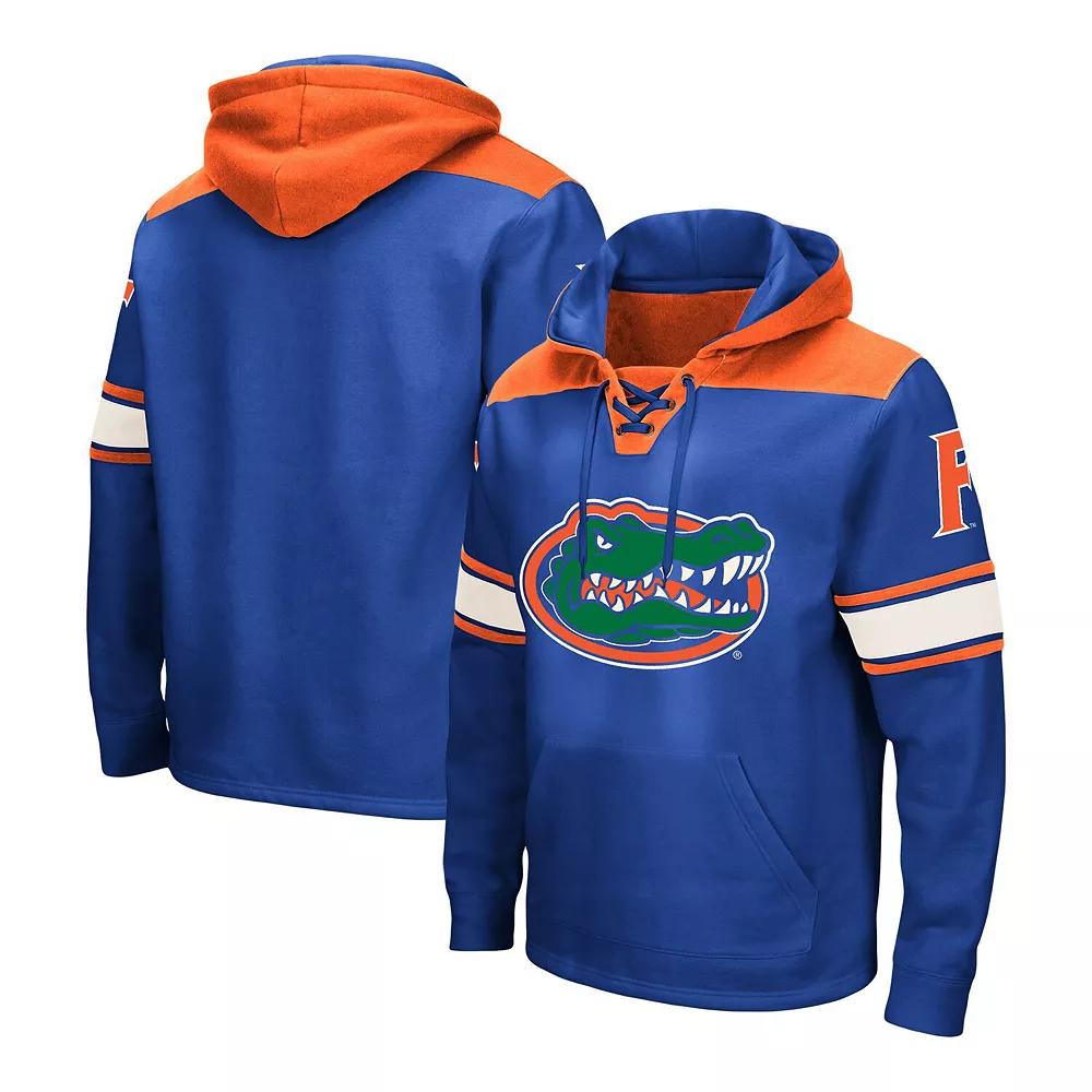 Men's Colosseum Royal Florida Gators Big & Tall Hockey Lace-Up Pullover Hoodie,  Product Image