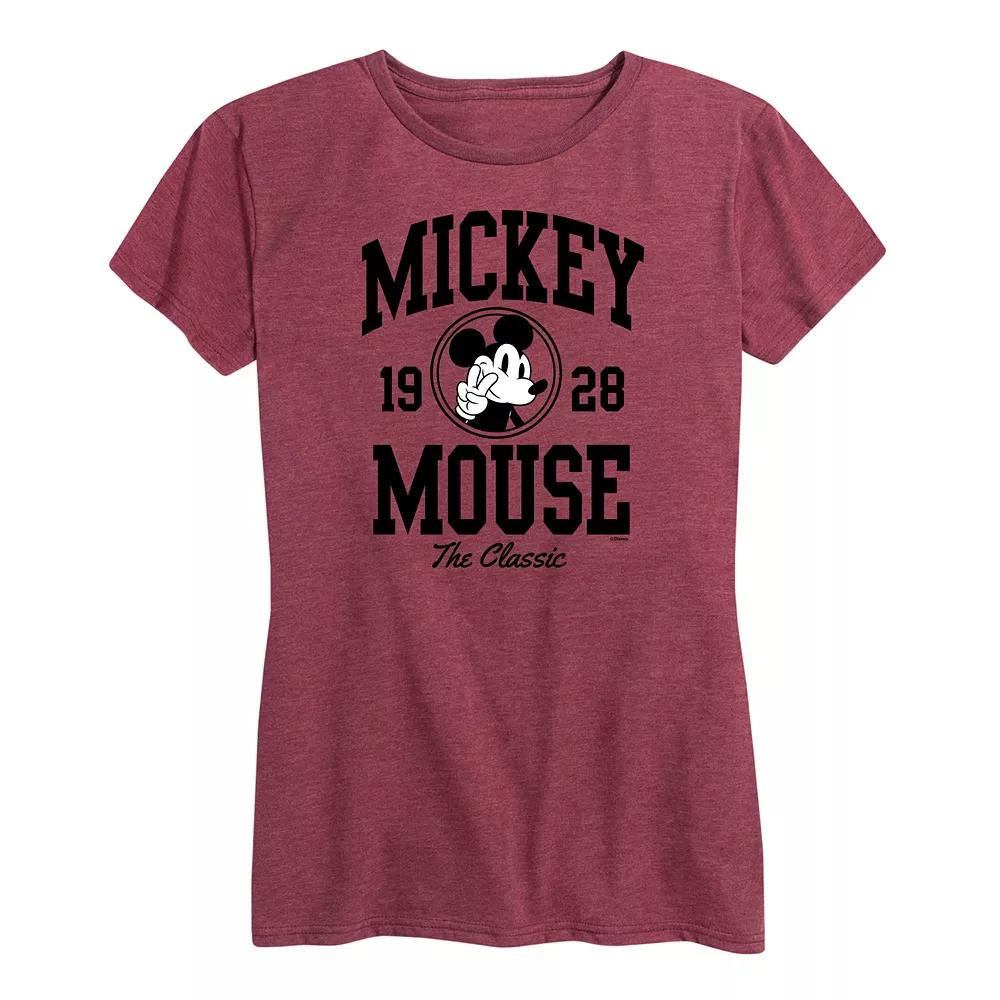 Disney's Mickey Mouse Women's Collegiate Graphic Tee,  Product Image