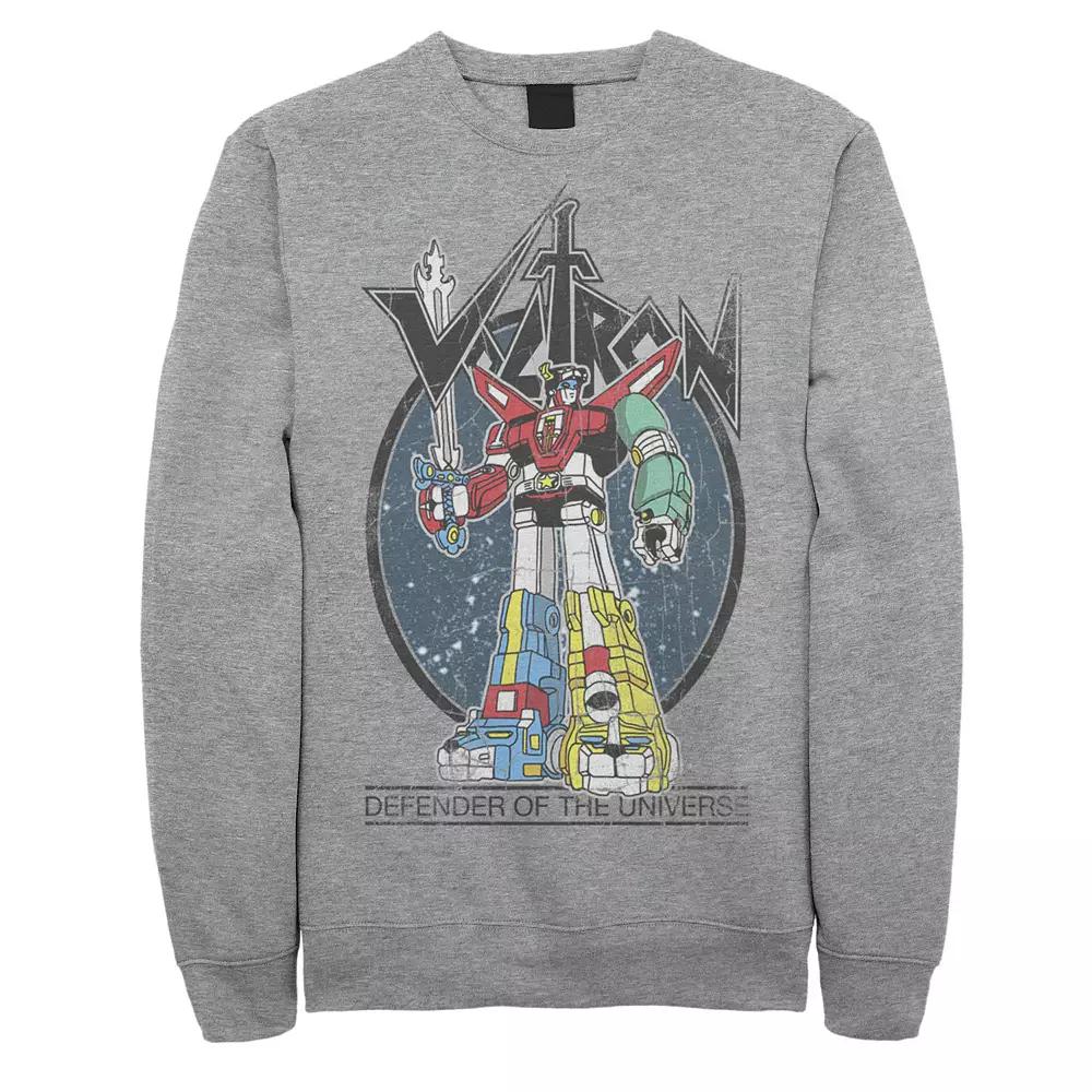 Men's Voltron: Retro Defender Colorful Distressed Graphic Fleece,  Product Image