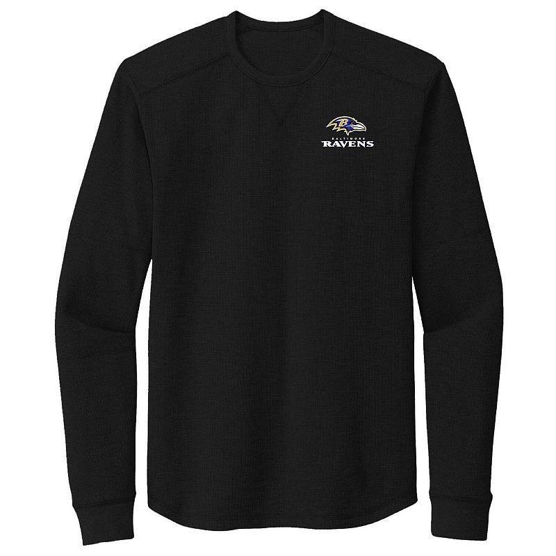 Men's Dunbrooke Black Baltimore Ravens Cavalier Long Sleeve T-Shirt,  Product Image