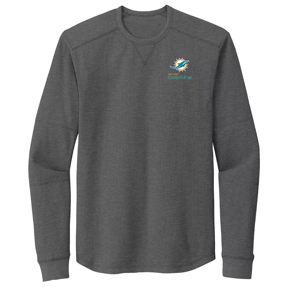 Men's Dunbrooke Heather Gray Miami Dolphins Cavalier Long Sleeve T-Shirt,  Product Image