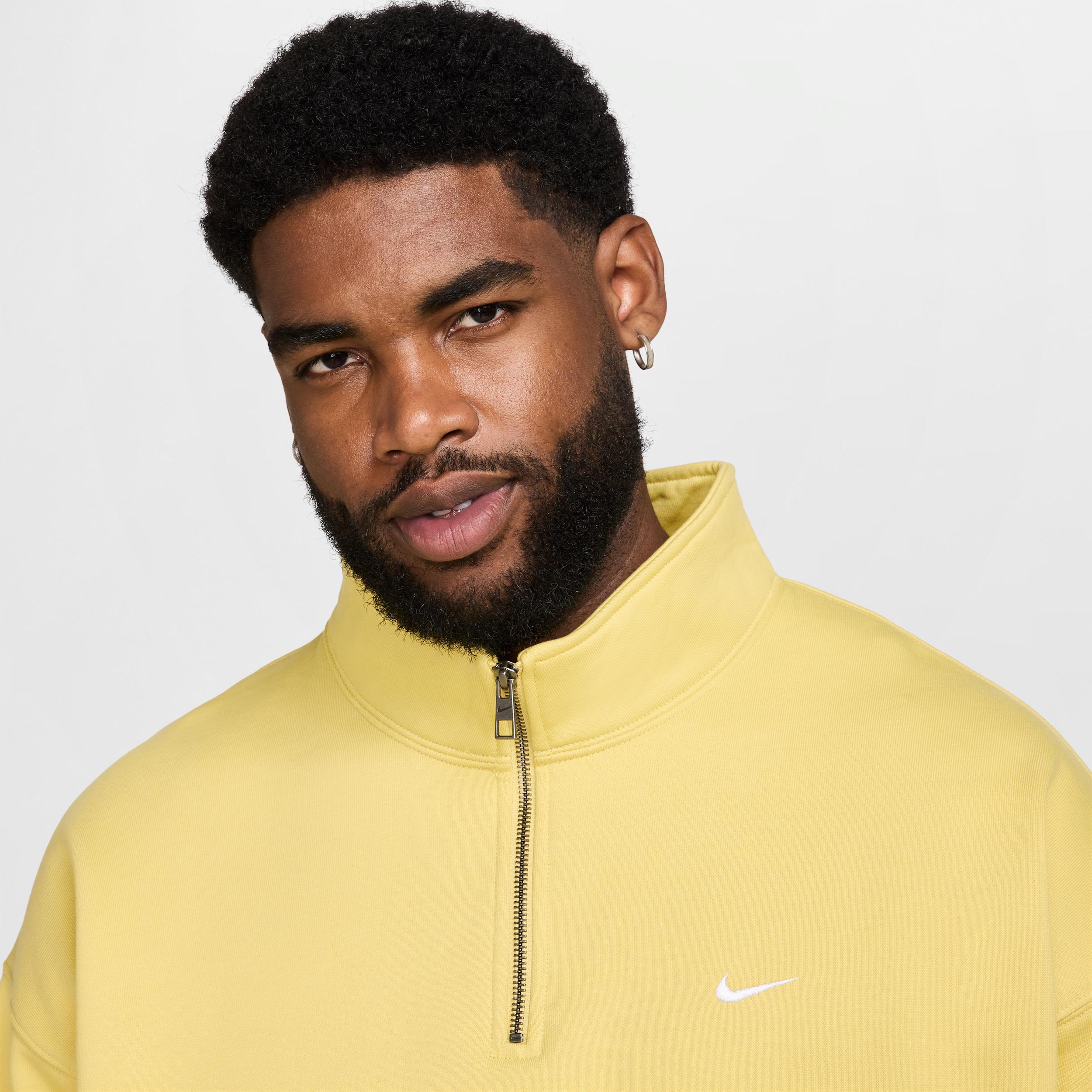 Nike Mens Solo Swoosh 1/4-Zip Top | DQ5209-700 Product Image