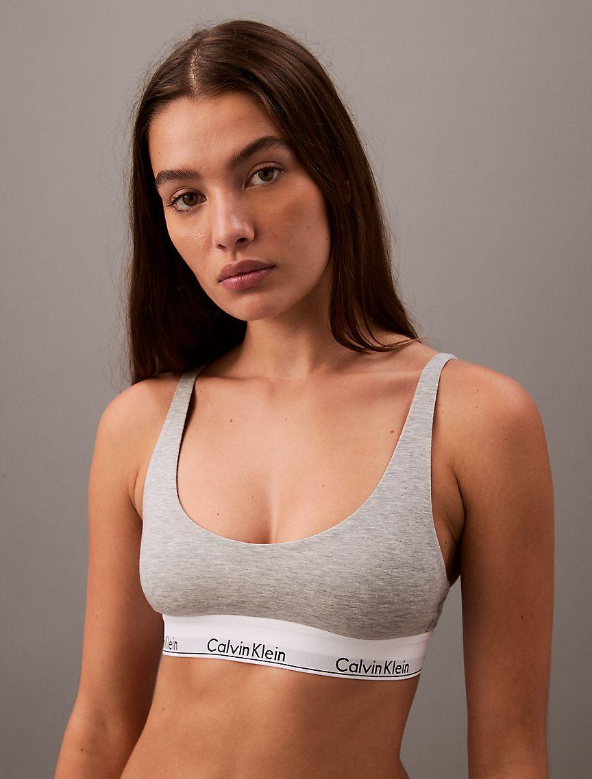 Icon Cotton Modal Lightly Lined Scoopneck Bralette Product Image