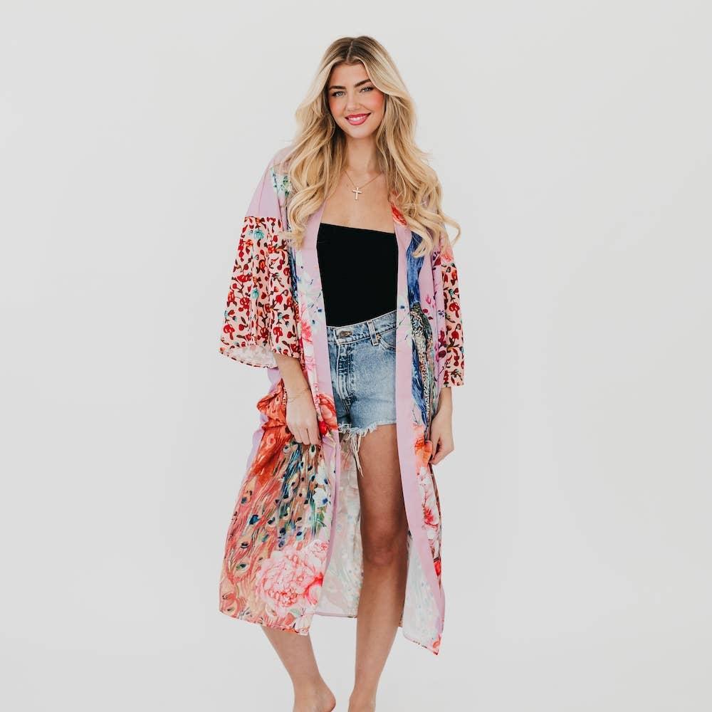 Peacock Summer Kimono Product Image