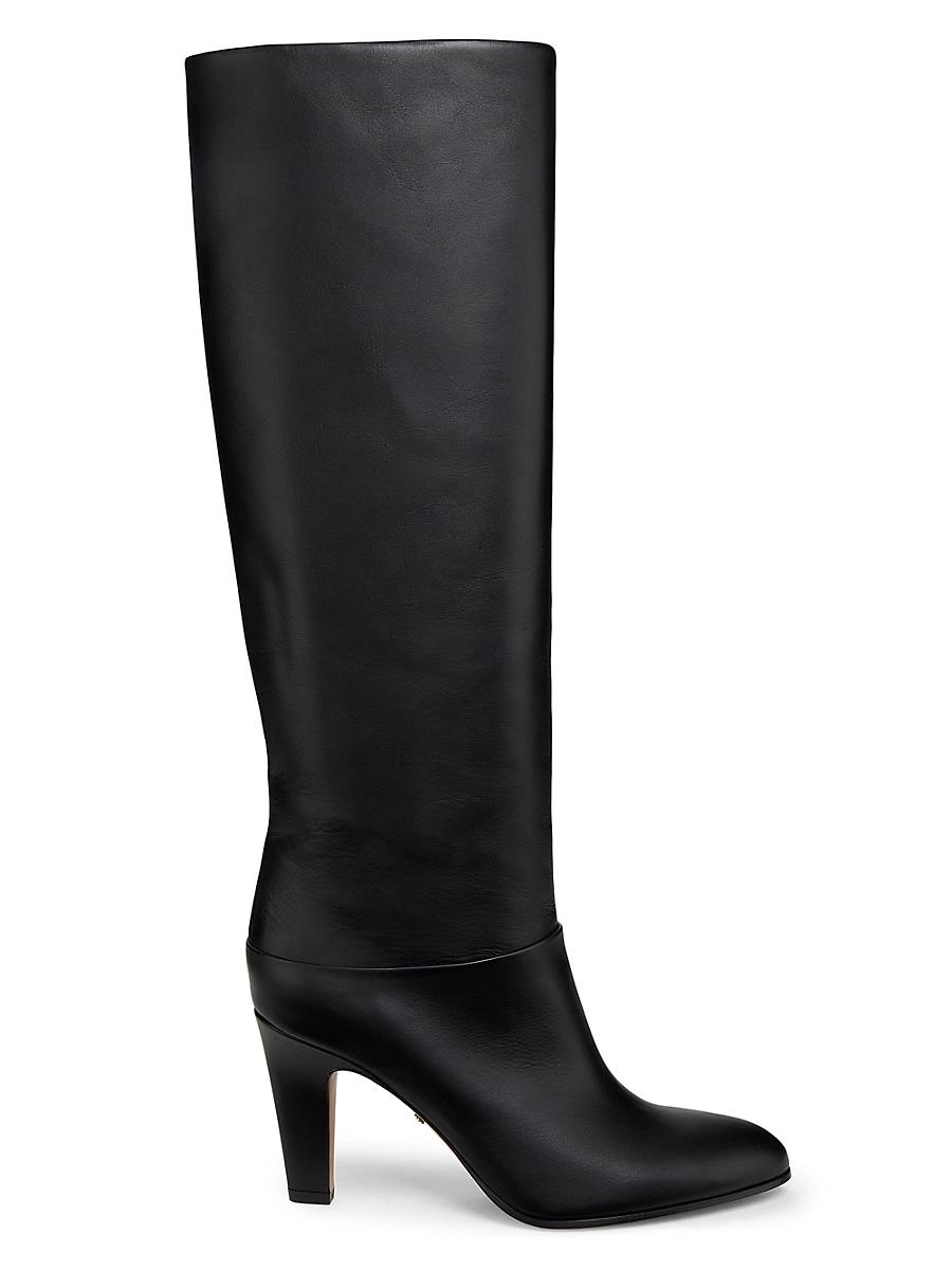 Womens Eve 85MM Leather Boots Product Image