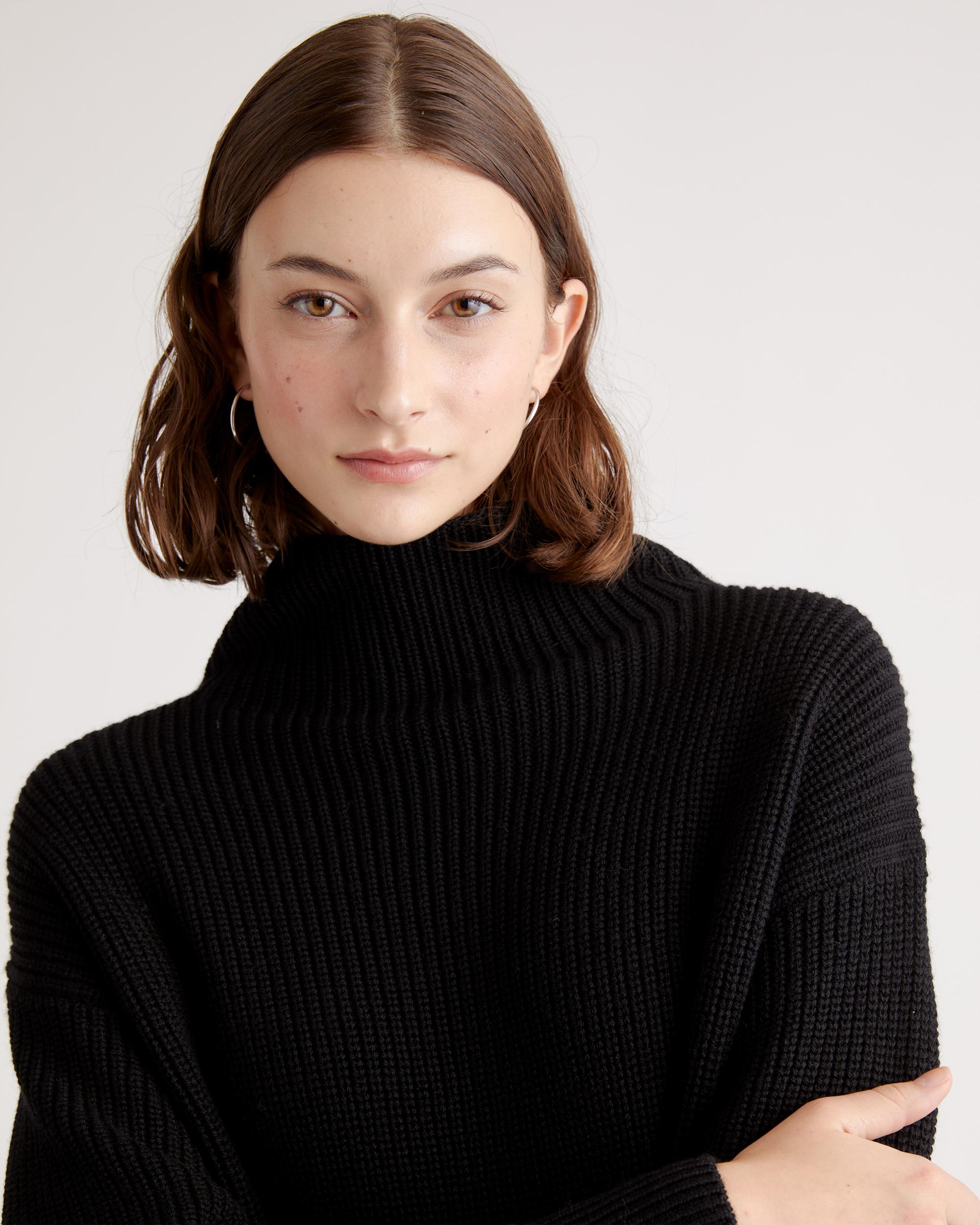 Quince | Women's Australian Merino Wool Relaxed Turtleneck Sweater Dress Product Image