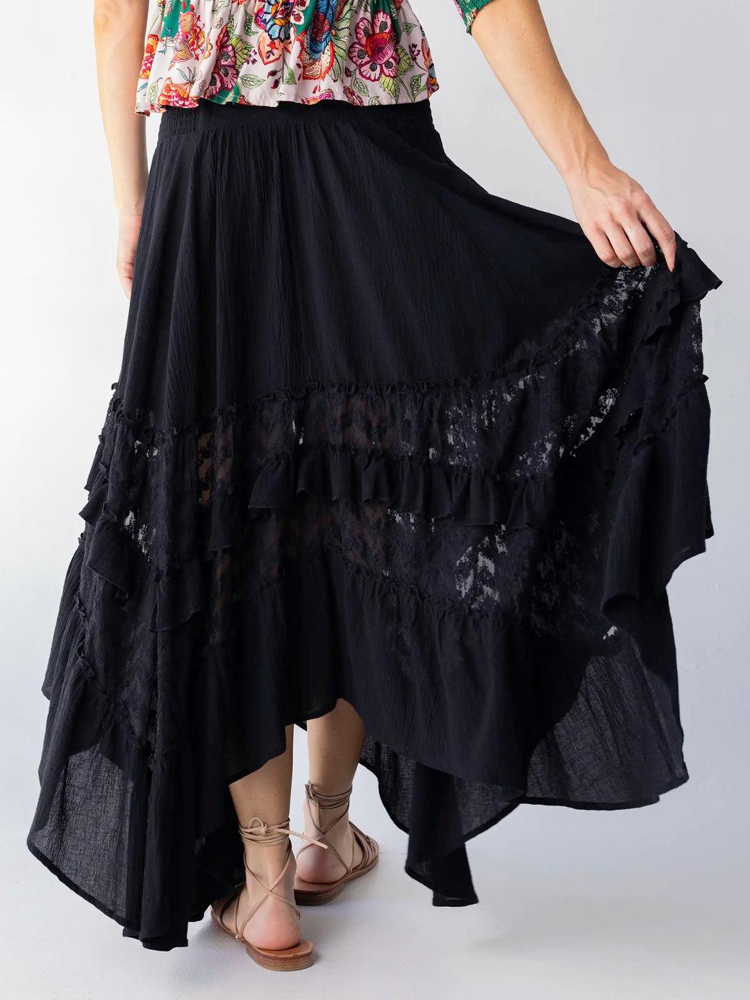Feelin' Alive Lace Midi Skirt Product Image
