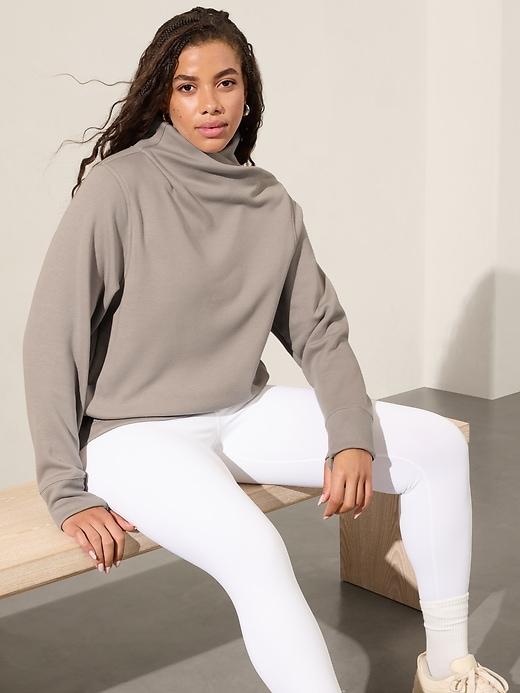 Cozy Karma Twist Neck Sweatshirt Product Image