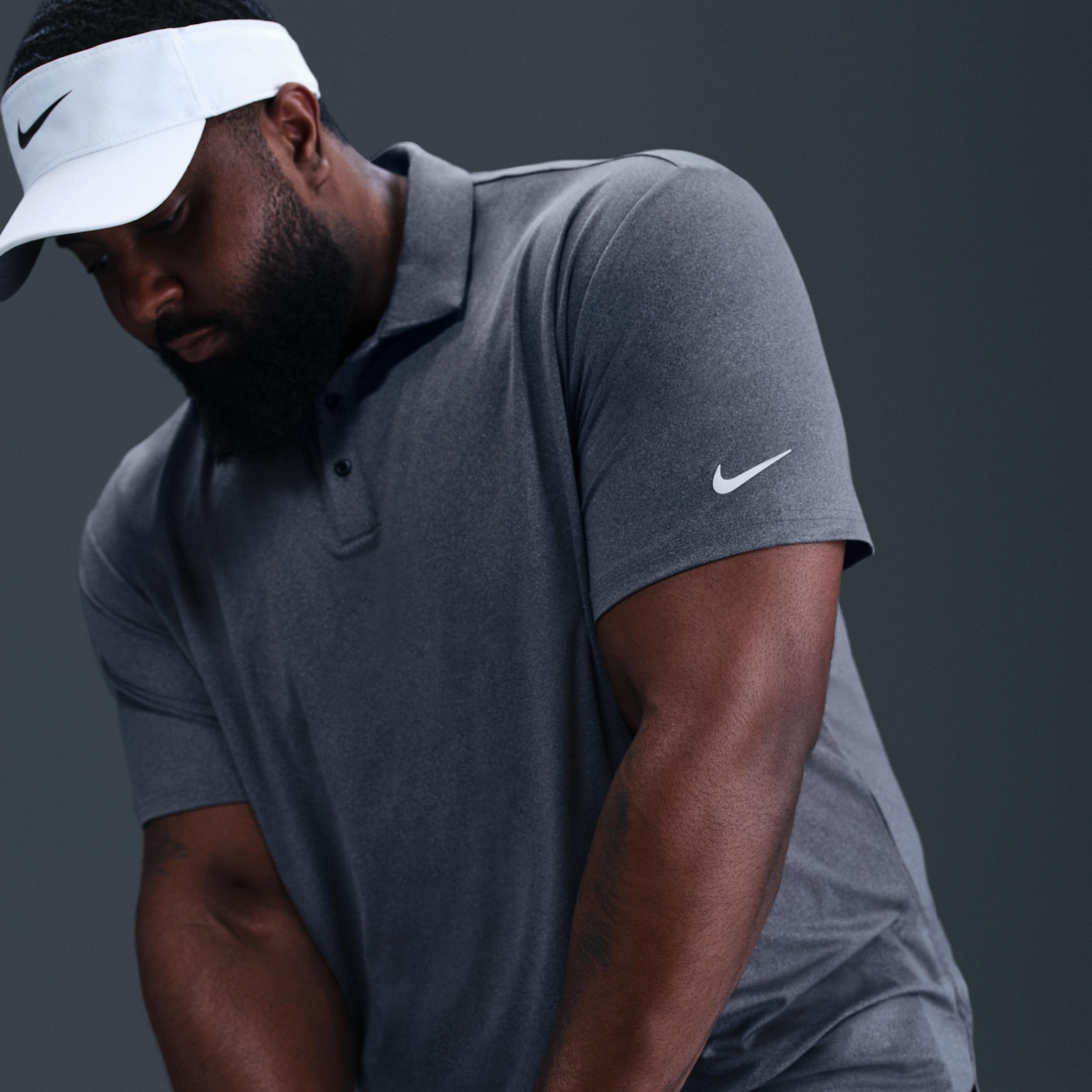 Nike Mens Tour Dri-FIT Heathered Golf Polo | FZ7473-009 Product Image