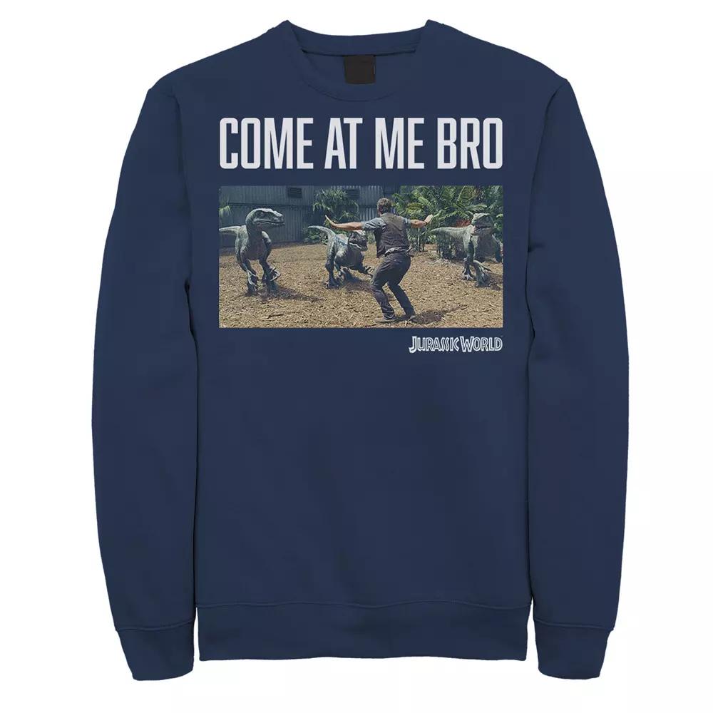 Men's Jurassic World Come At Me Bro Movie Still Graphic Fleece Pullover,  Product Image