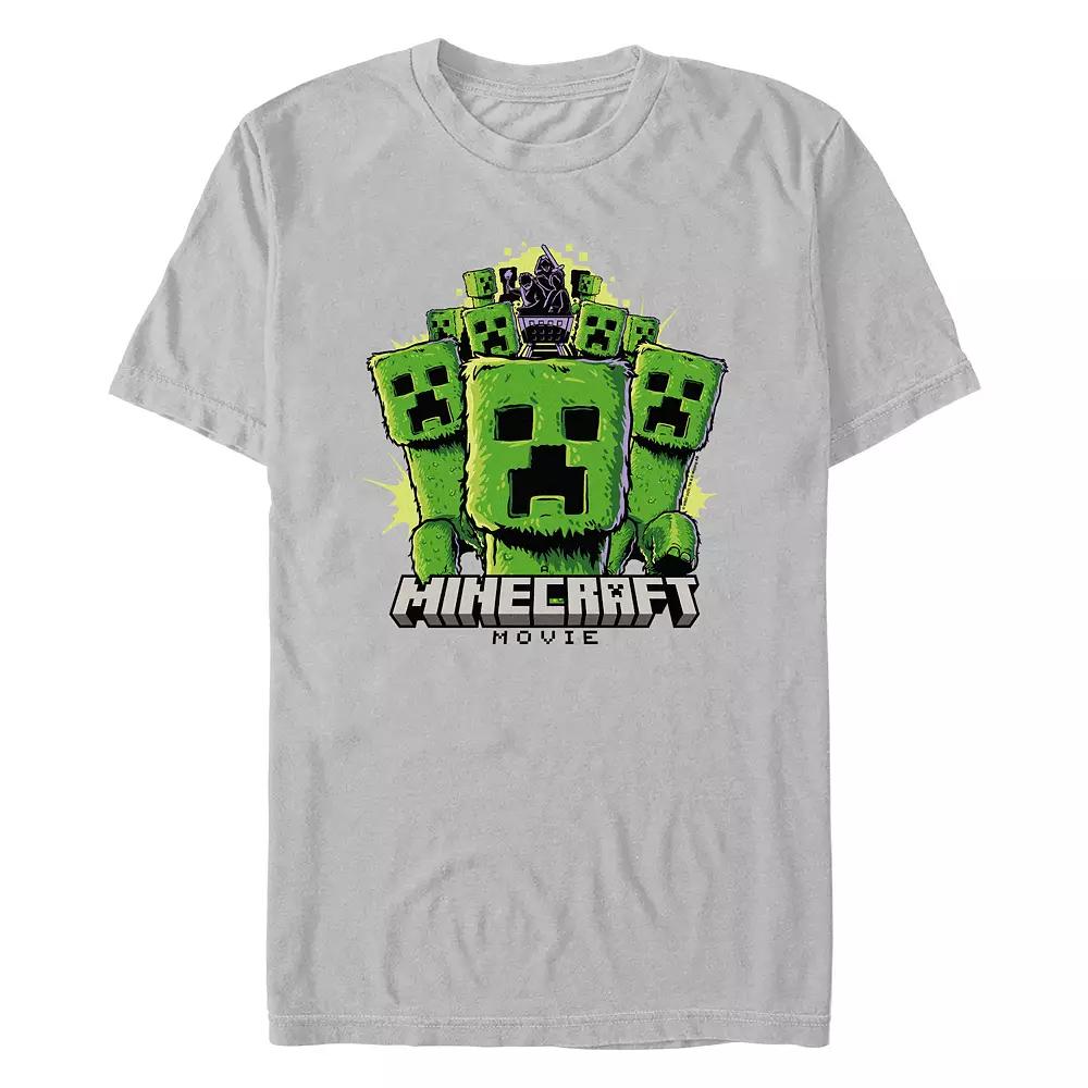 Men's Minecraft Movie Creeper Mob Graphic Tee,  Product Image