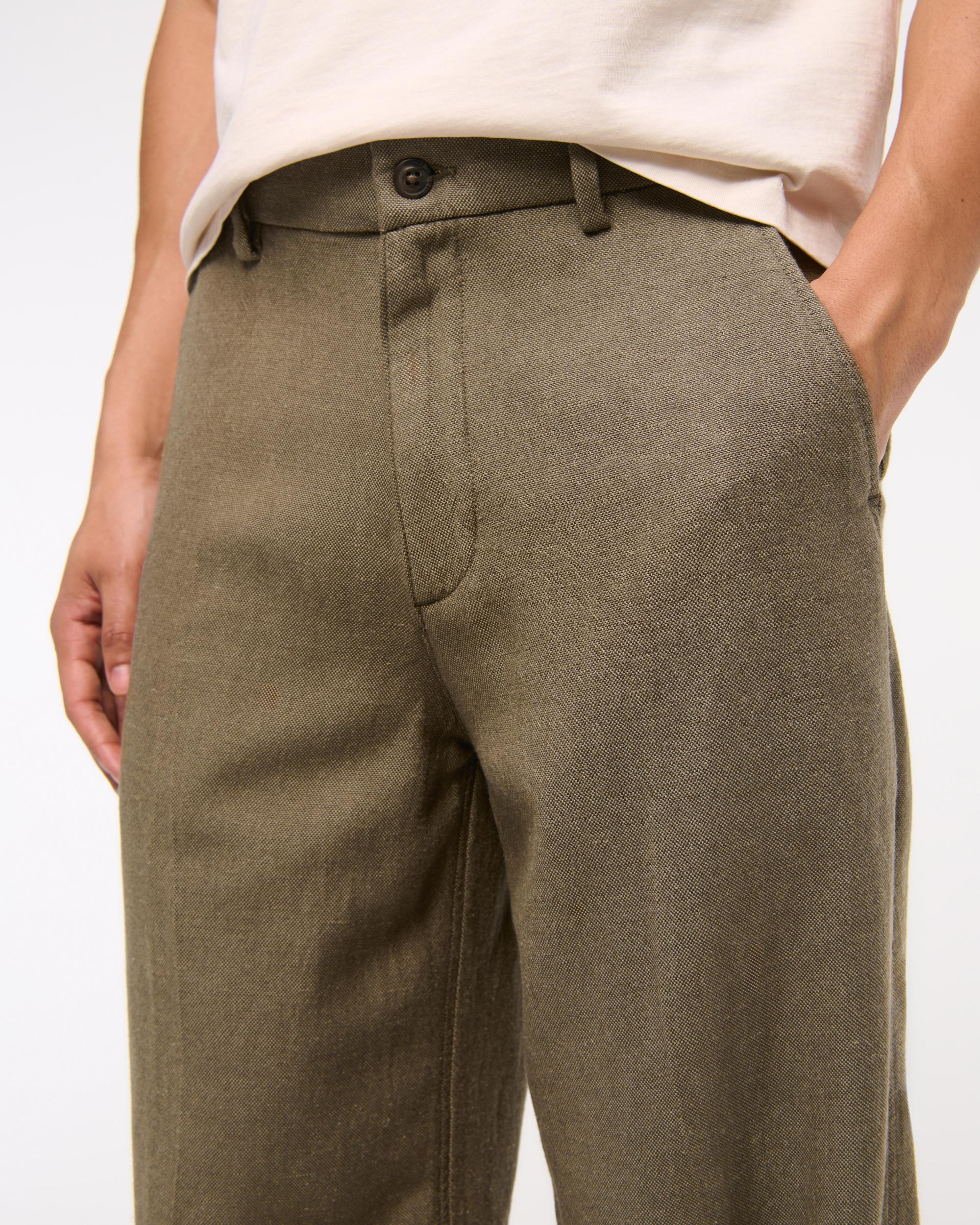 Baggy Tailored Linen-Blend Trouser Product Image