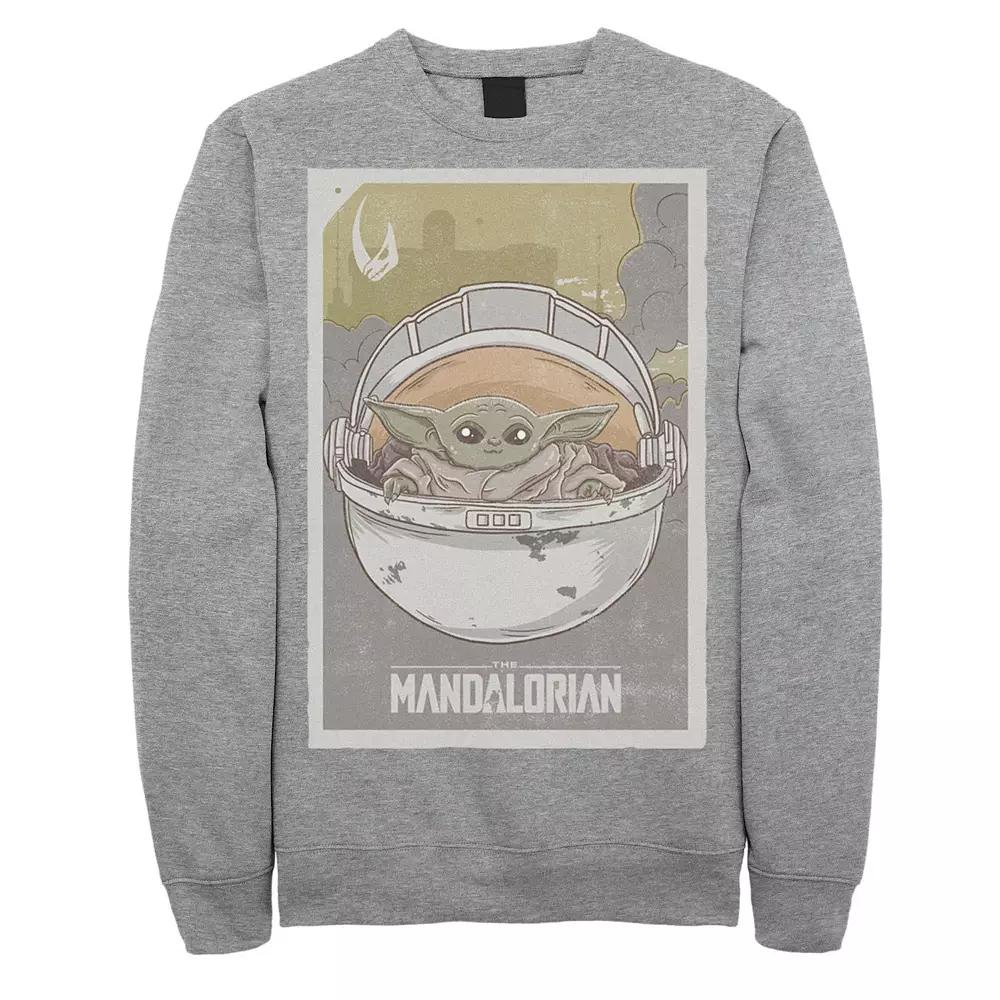 Men's Star Wars The Mandalorian The Child aka Baby Yoda Poster Sweatshirt,  Product Image