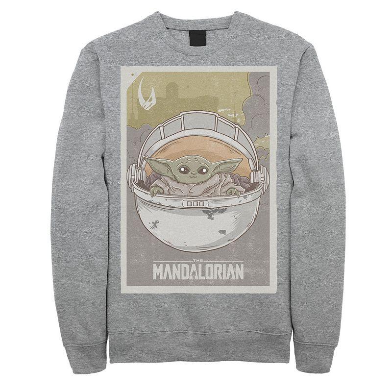 Men's Star Wars The Mandalorian The Child aka Baby Yoda Poster Sweatshirt,  Product Image