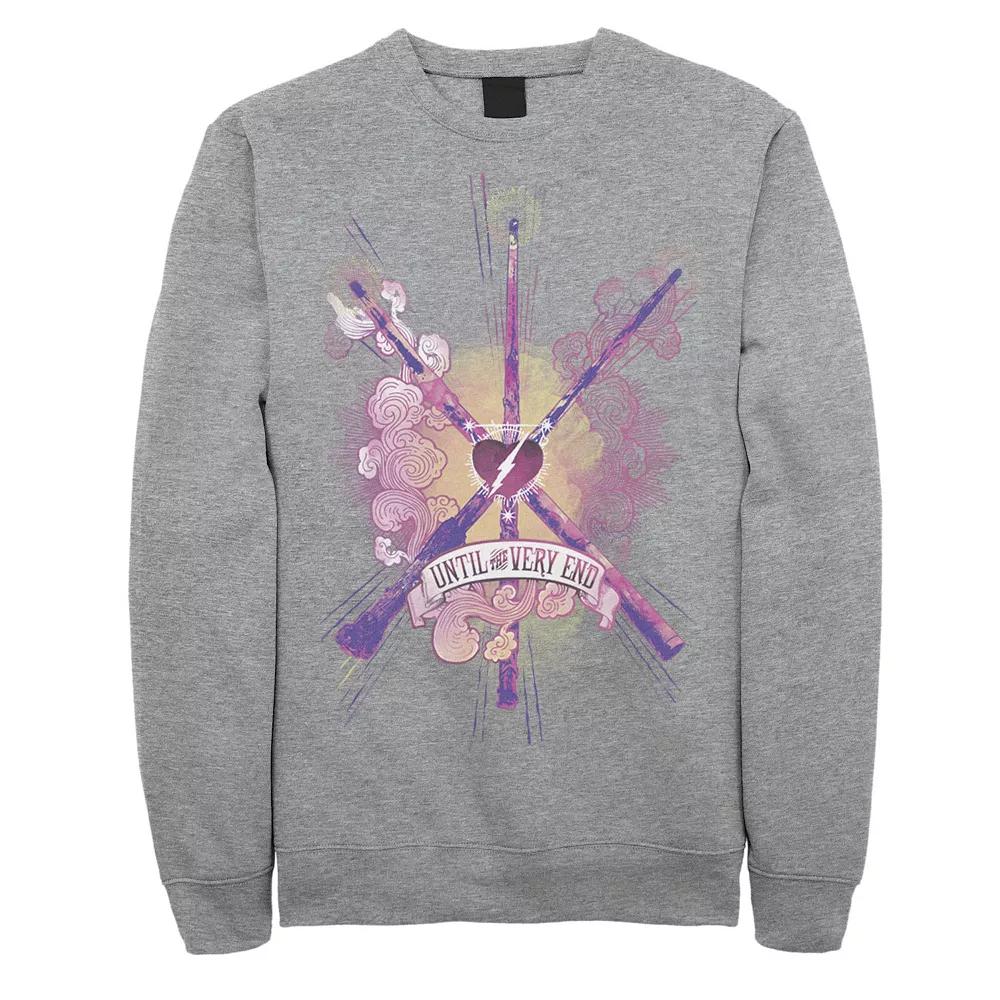 Men's Harry Potter Until The Very End Wands Sweatshirt,  Product Image