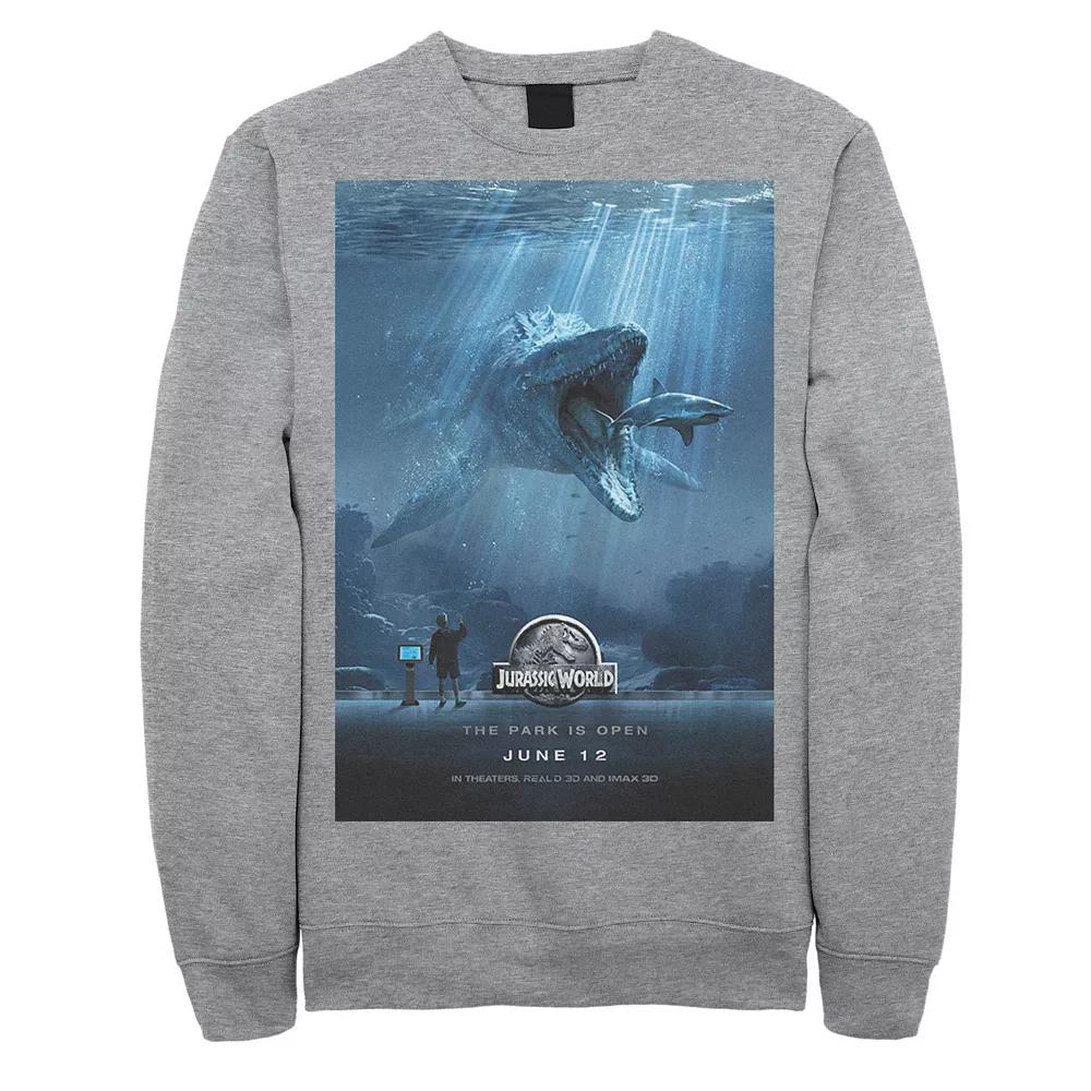 Men's Jurassic World Mosasaurus Movie Poster Sweatshirt,  Product Image