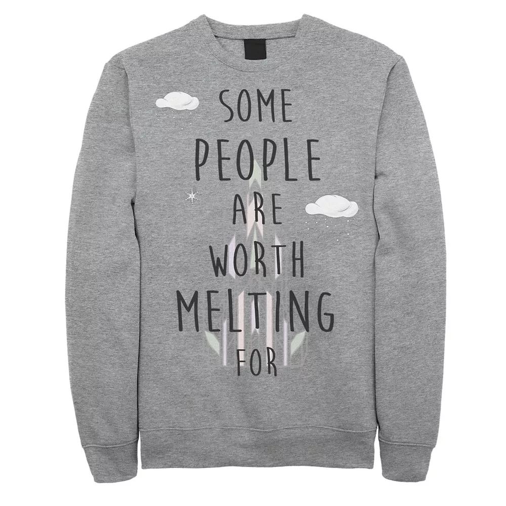 Men's Disney's Frozen Worth Melting For Sweatshirt,  Product Image