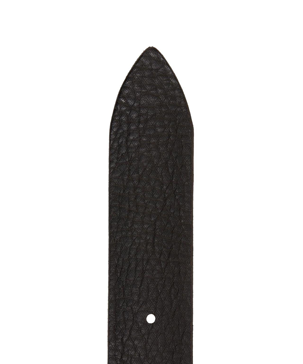 Leather belt with buckle Product Image