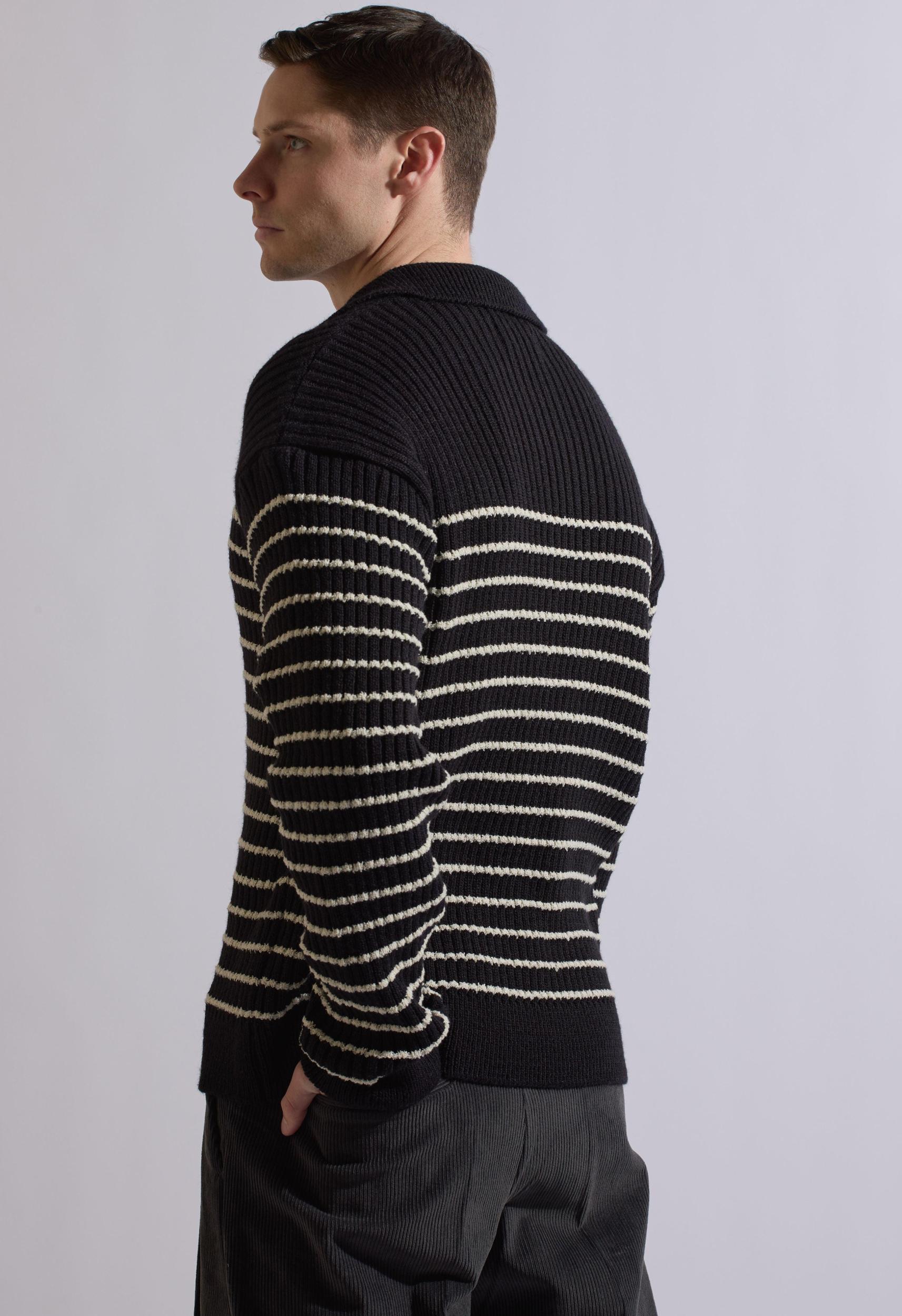 Hudson Half-zip Sweater in Black Product Image