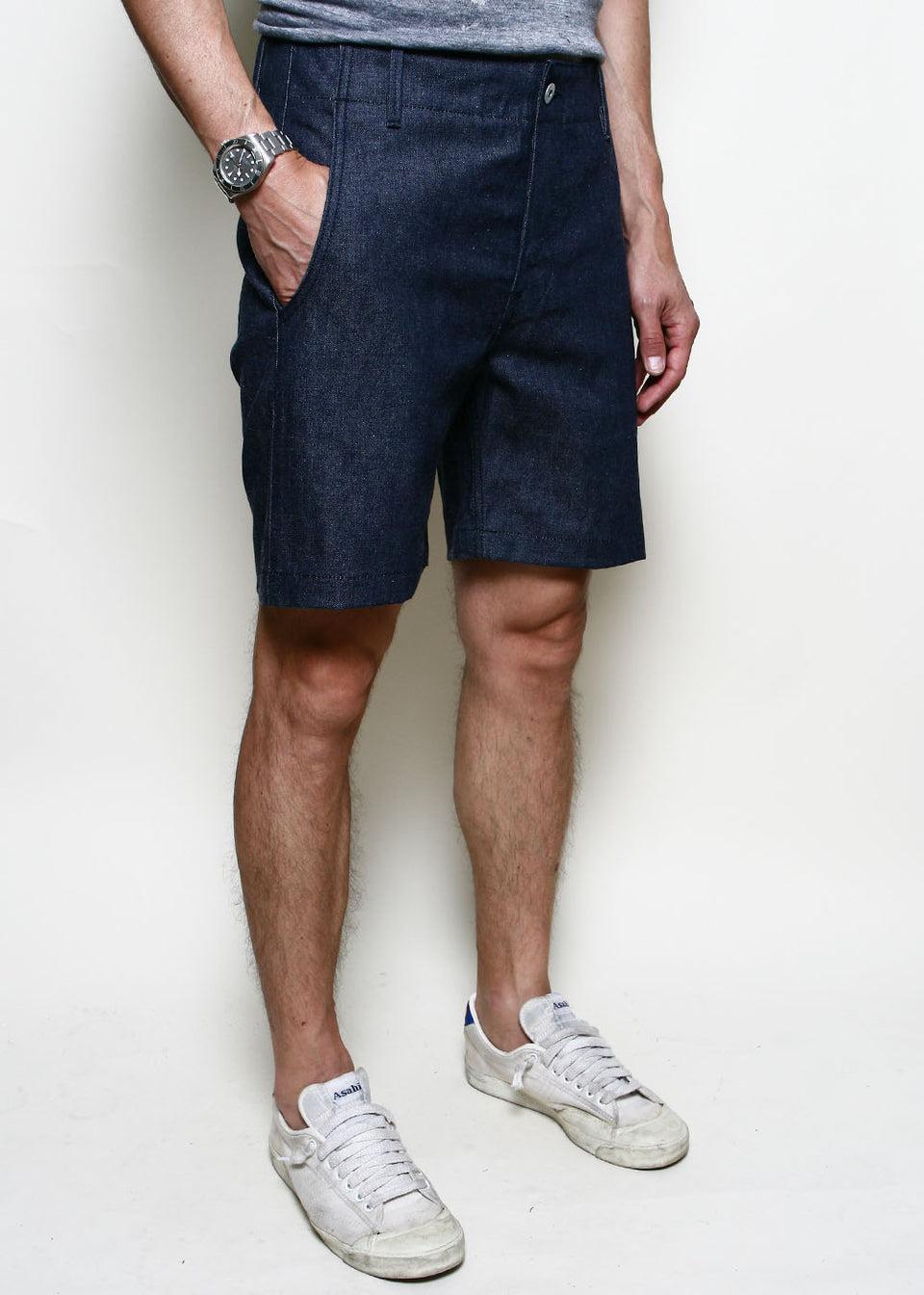 Infantry Shorts // 11oz Indigo Product Image