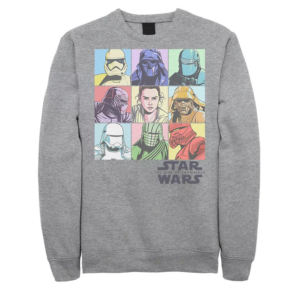 Men's Star Wars The Rise of Skywalker Pastel Character Bingo Graphic Fleece Pullover,  Product Image