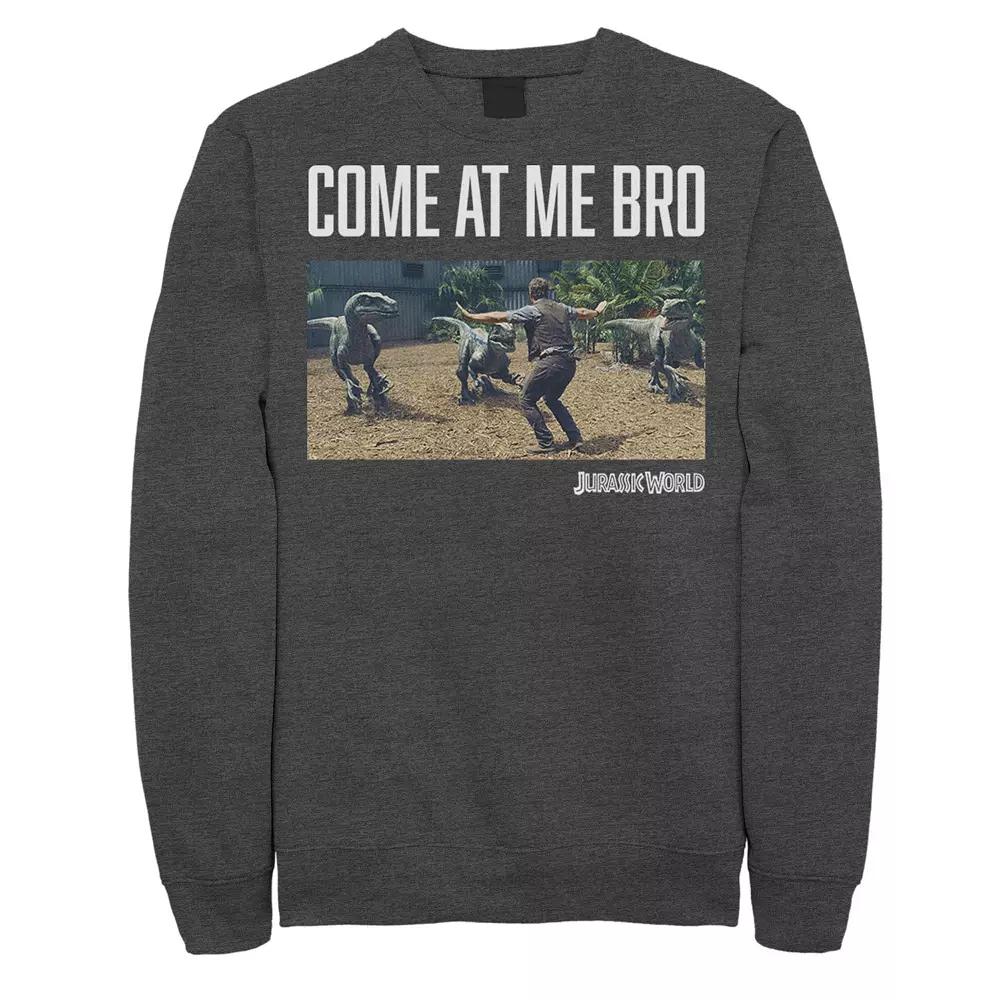 Men's Jurassic World Come At Me Bro Movie Still Graphic Fleece Pullover,  Product Image
