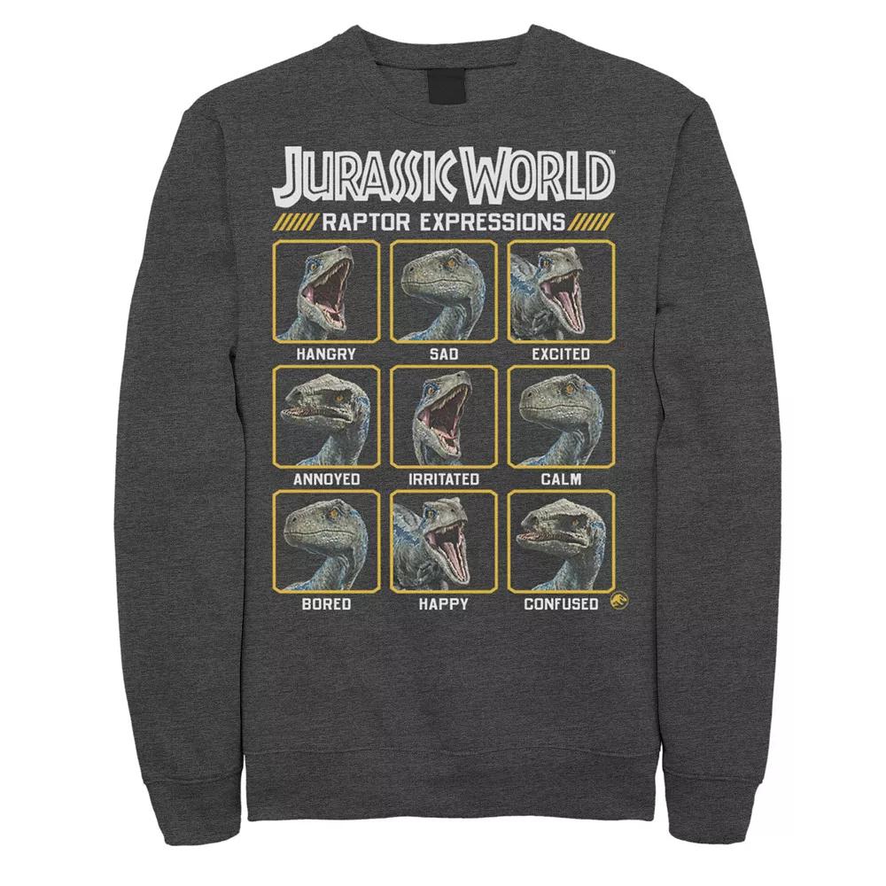 Men's Jurassic World Two Blue Raptor Expressions Sweashirt,  Product Image